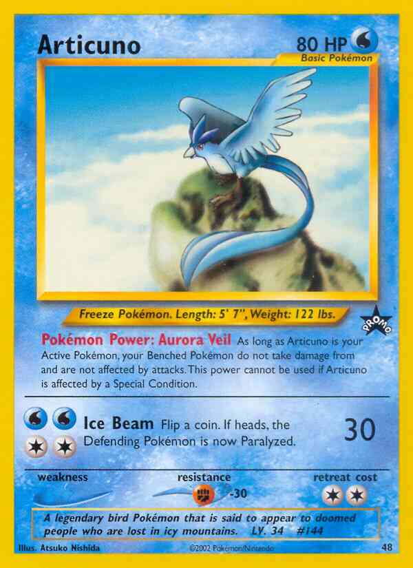 Promo basep-48 non-holo – Pokémon Articuno - 48/53 - Promo [basep-48] [Non-Holo]