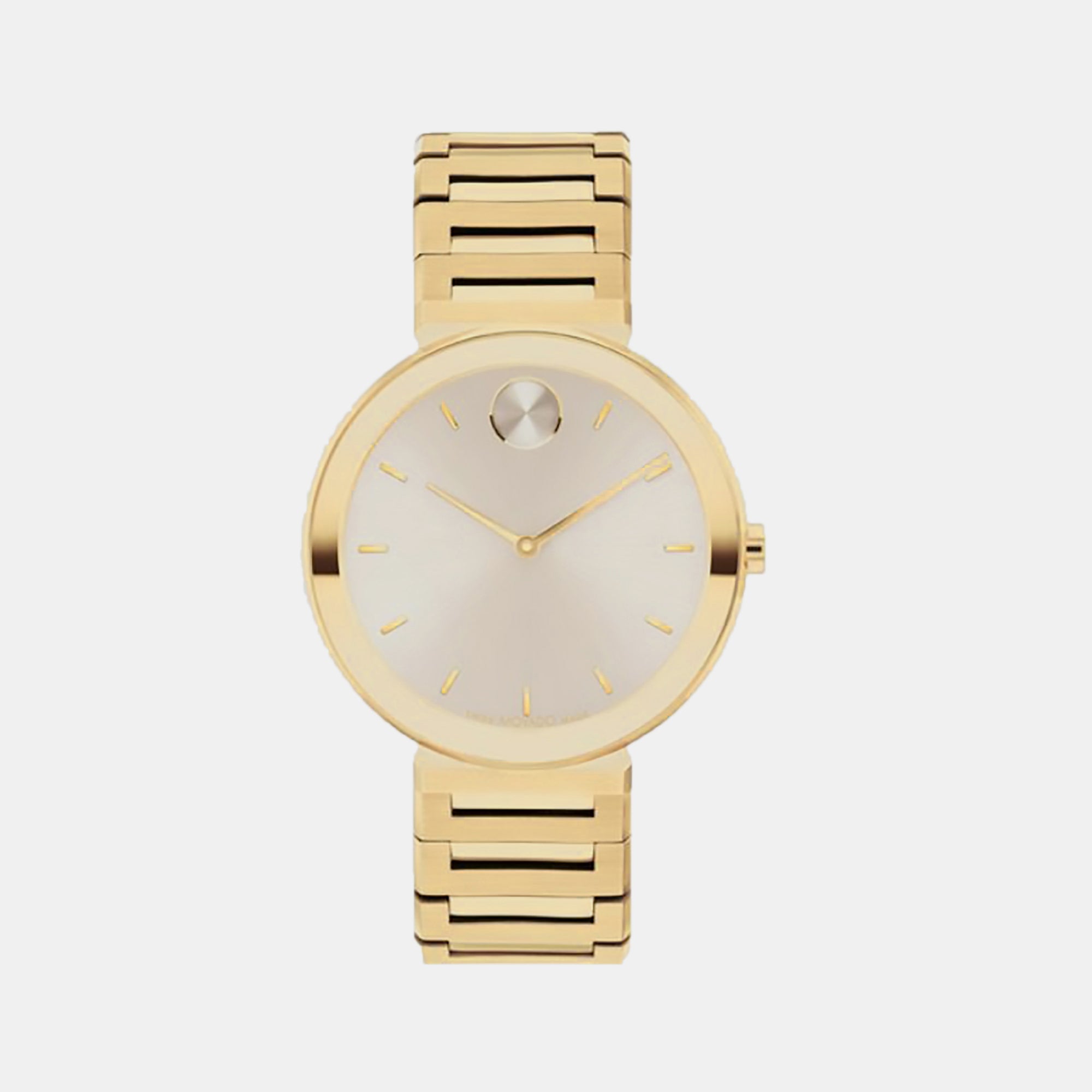 Movado Bold Women Quartz Rose Gold Dial Analog Stainless Steel Watch 3601088