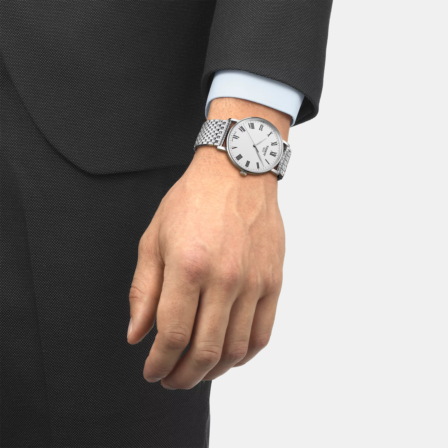 Tissot Everytime Men Quartz Silver Dial Analog Stainless Steel Watch T1434101103300 - view 5