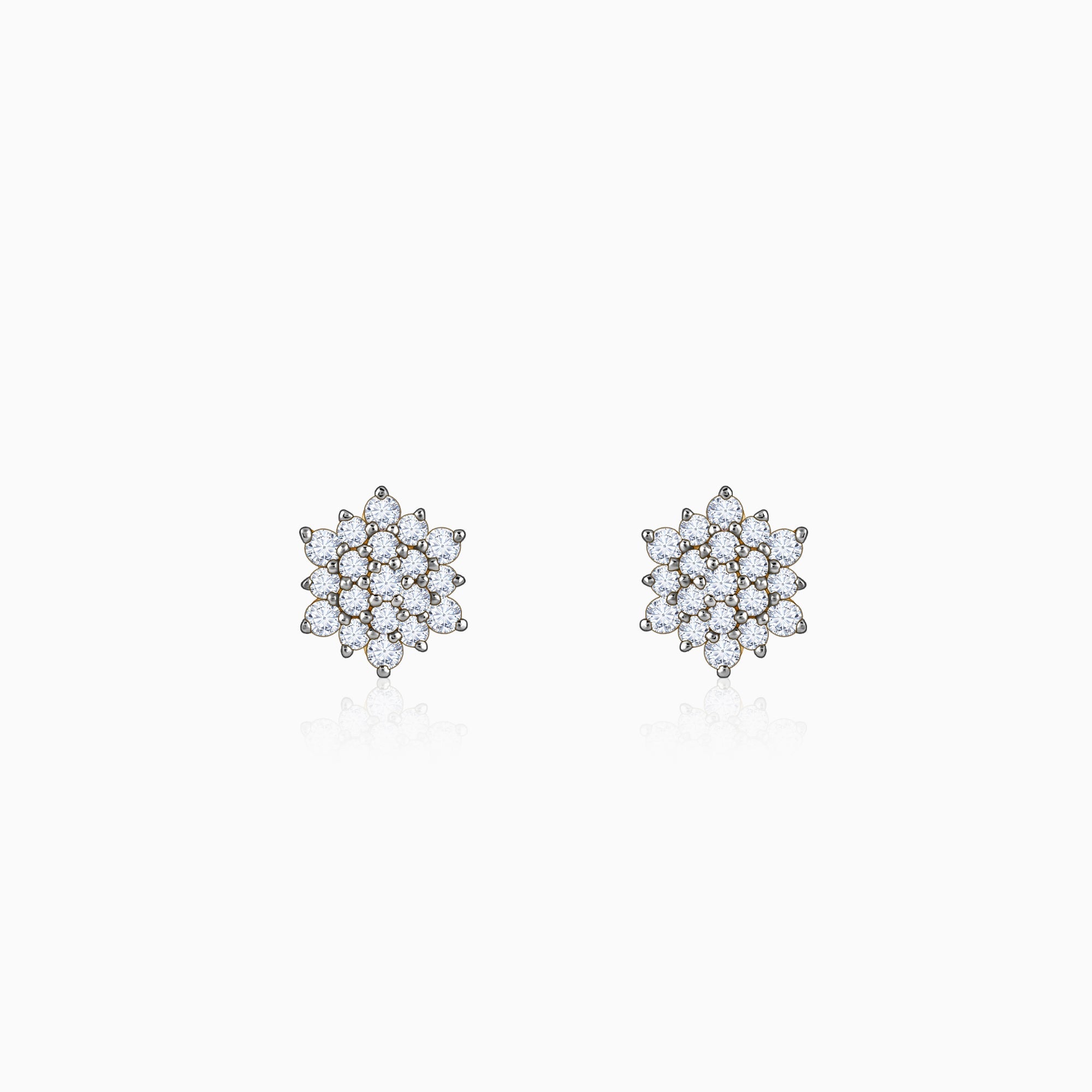 GIVA Jewellery Gold Daisy Delight Diamond Studs