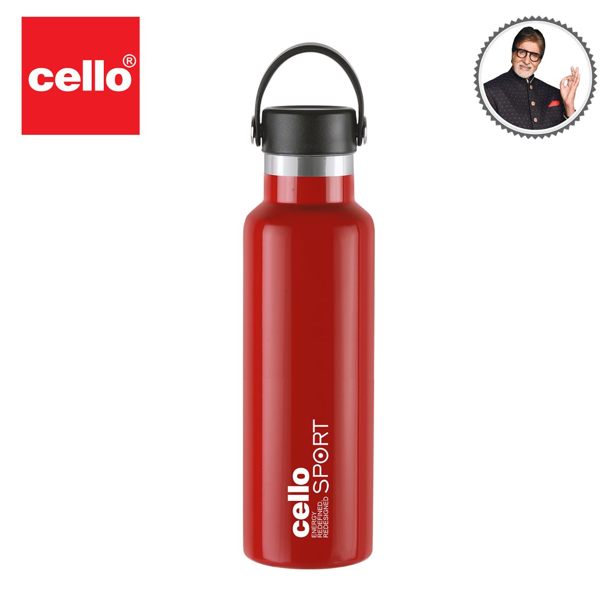 Cello Aqua Bliss Flask, Vacusteel Water Bottle, 800ml - view 30