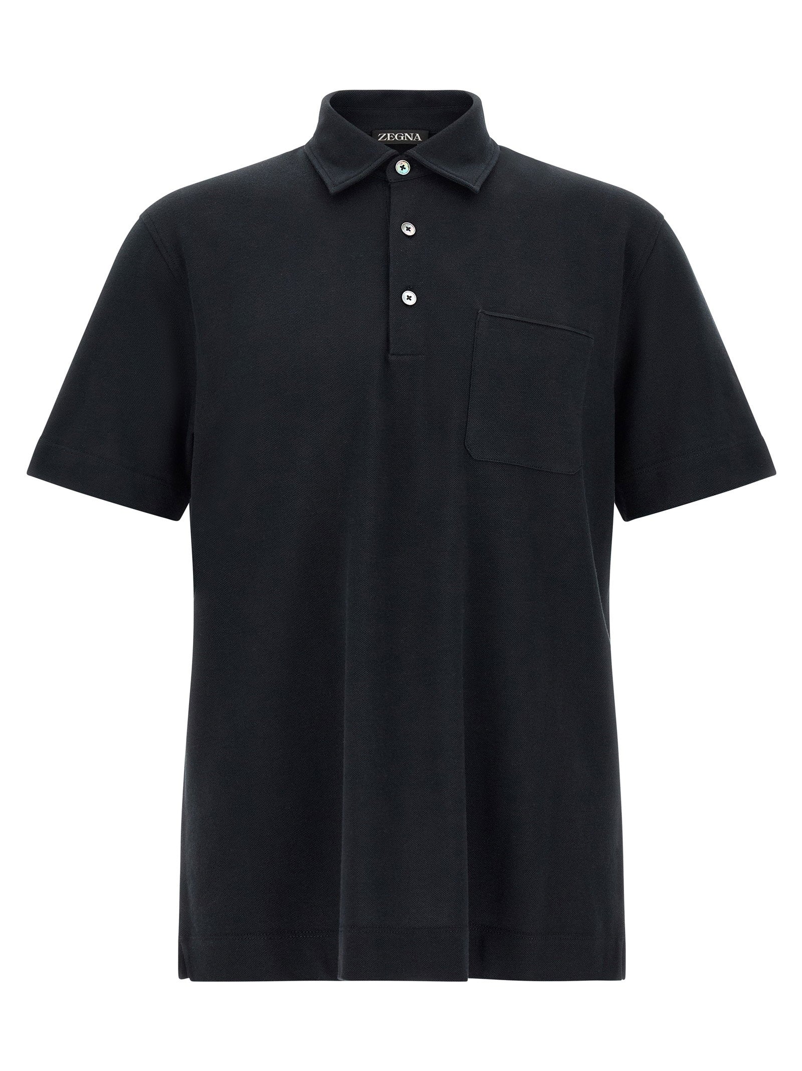 Zegna Polo Shirt With Pocket – 100% cotton