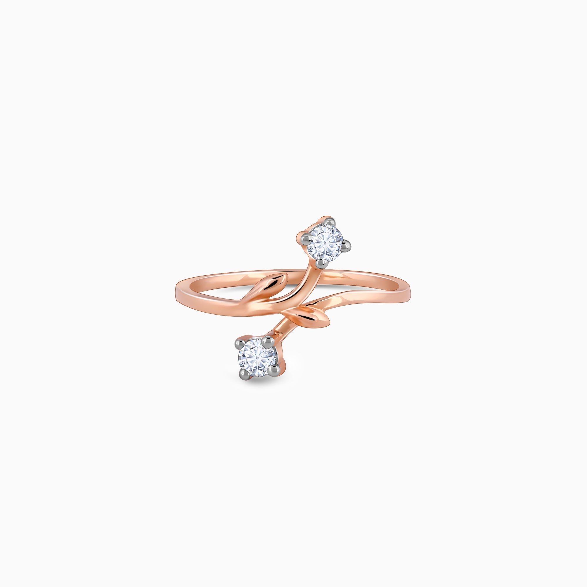 GIVA Jewellery Rose Gold Anthos Ring