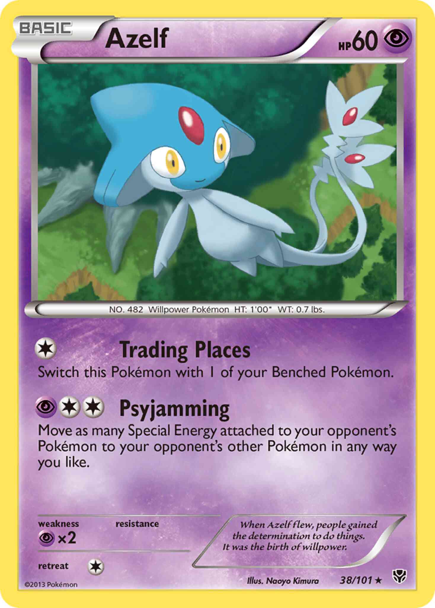 Rare bw10-38 reverse – Pokémon Azelf - 38/101 - Rare [bw10-38] [Reverse Holo]