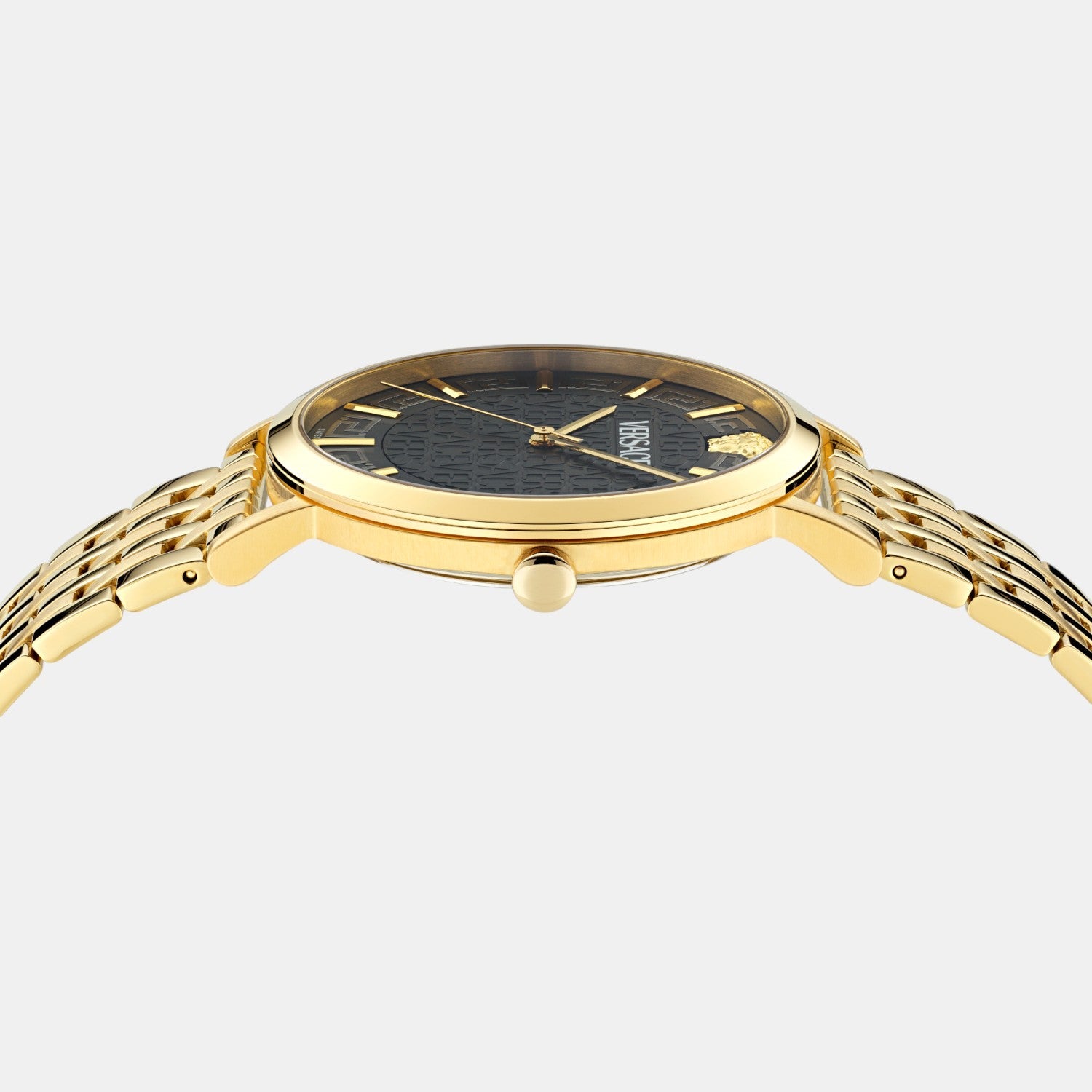 Versace Greca Slim Men Quartz Black Dial Analog Stainless Steel Watch VE8Q00524 - view 2