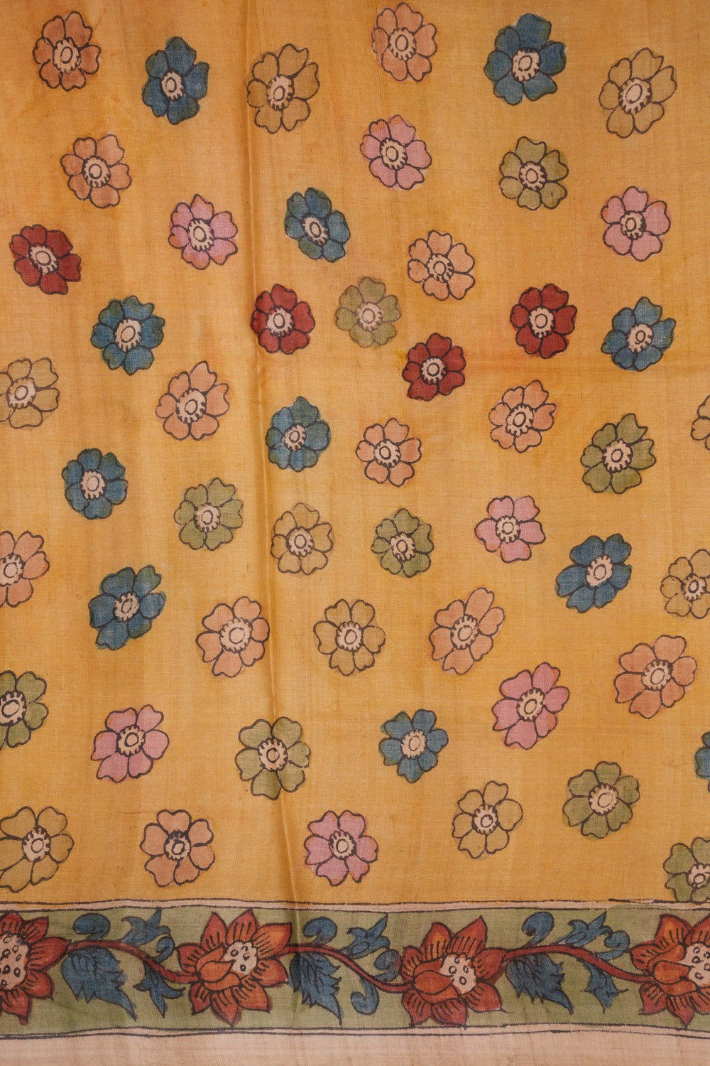 Kalanjali Kalamkari Hand-Painted Saree – Women's - view 4