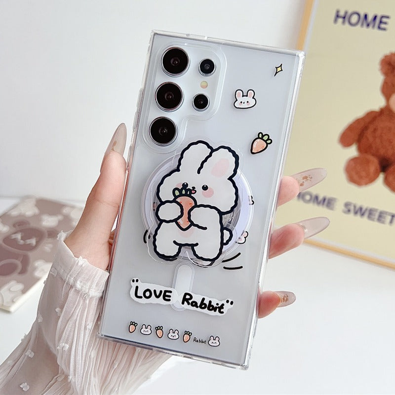 Peeperly Cute Rabbit Acrylic Magnetic Case - Samsung