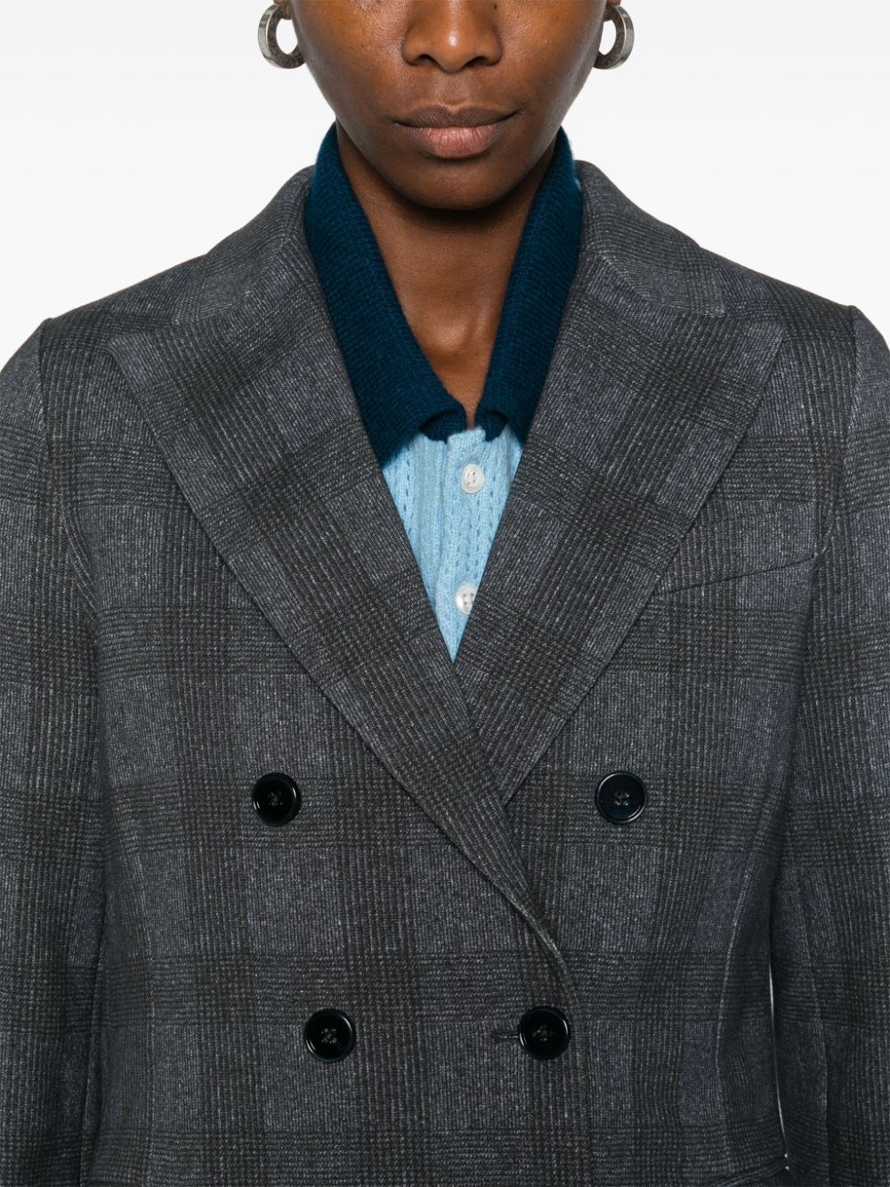 Circolo 1901 Cotton double-breasted jacket – Cotton 95% Elastane 5% - view 5