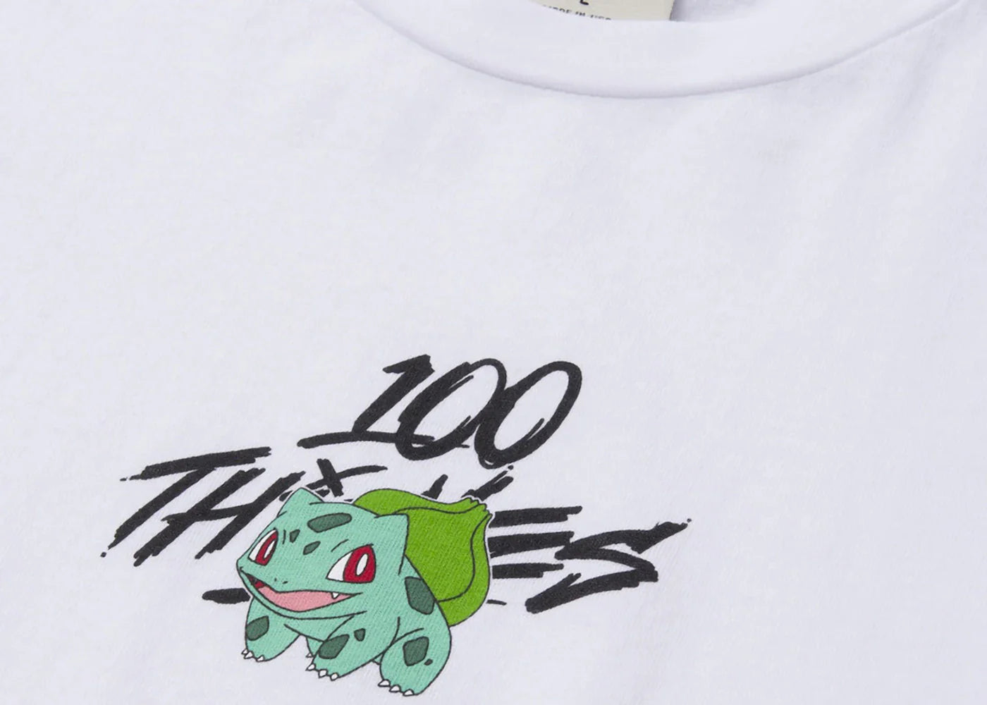 100 Thieves x Pokémon Bulbasaur Core T-shirt White - view 2