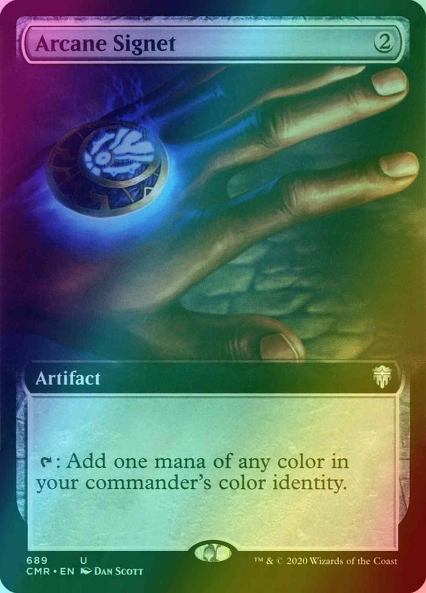 Arcane signet 689 – Magic Arcane Signet [689] [Extended Art] [Commander Legends] [Foil]