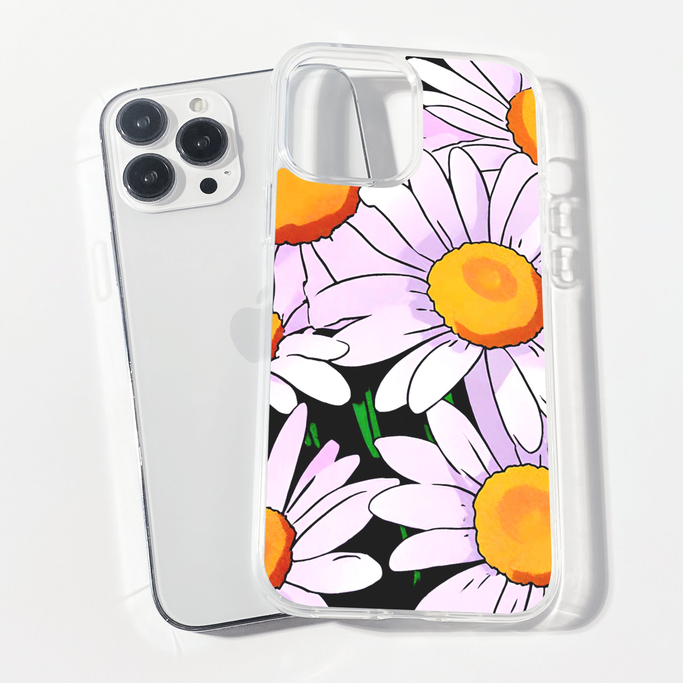 Casebasket Lavendaisy Clear Silicone Phone Cover