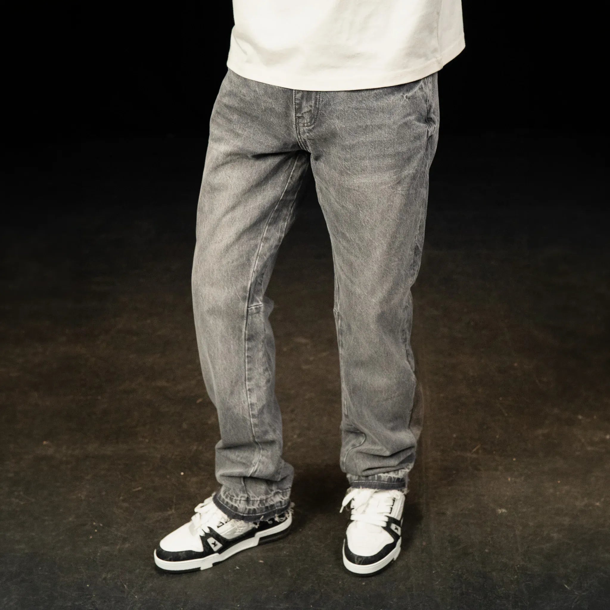SIARR Flared Triple Grey Jeans - view 3