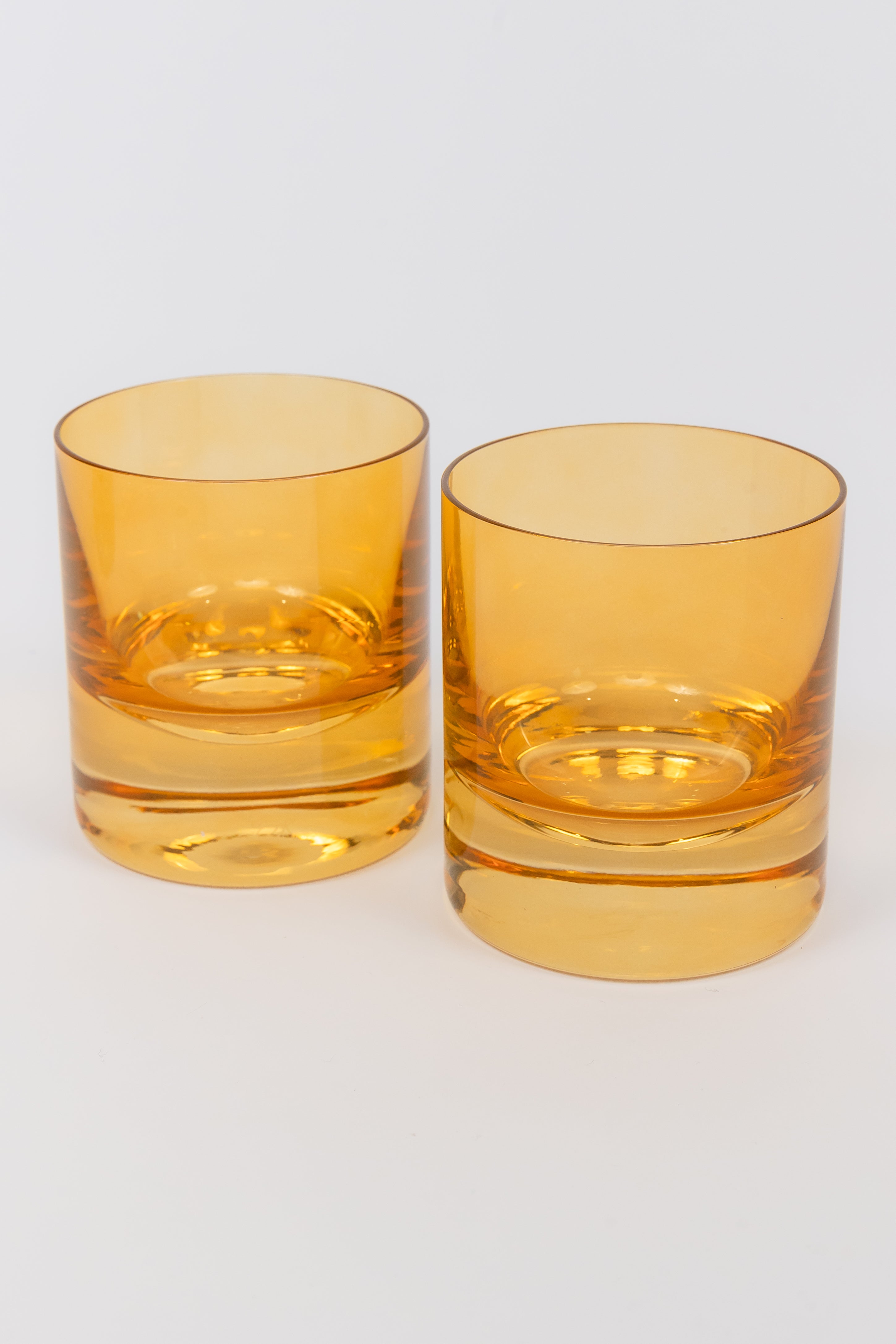 Estelle Colored Glass Estelle Colored Rocks Glass - Set of 2 {Butterscotch} - view 2