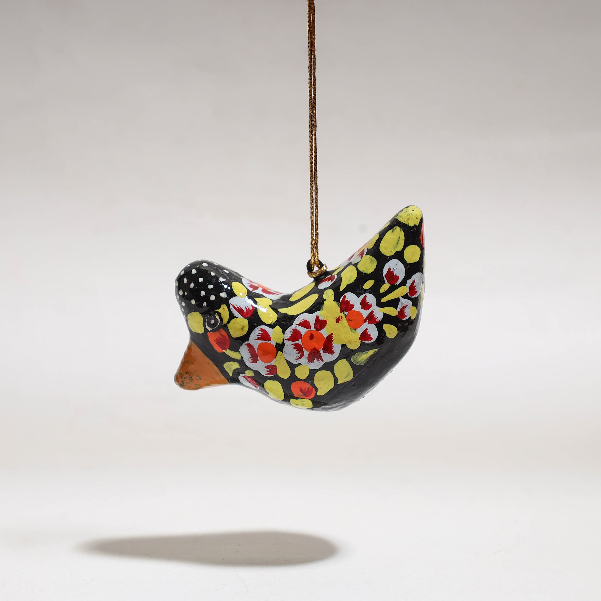 ZAHID HUSSAIN BHAT Bird - Kashmir Handpainted Christmas Decor Ornament 87 - view 2