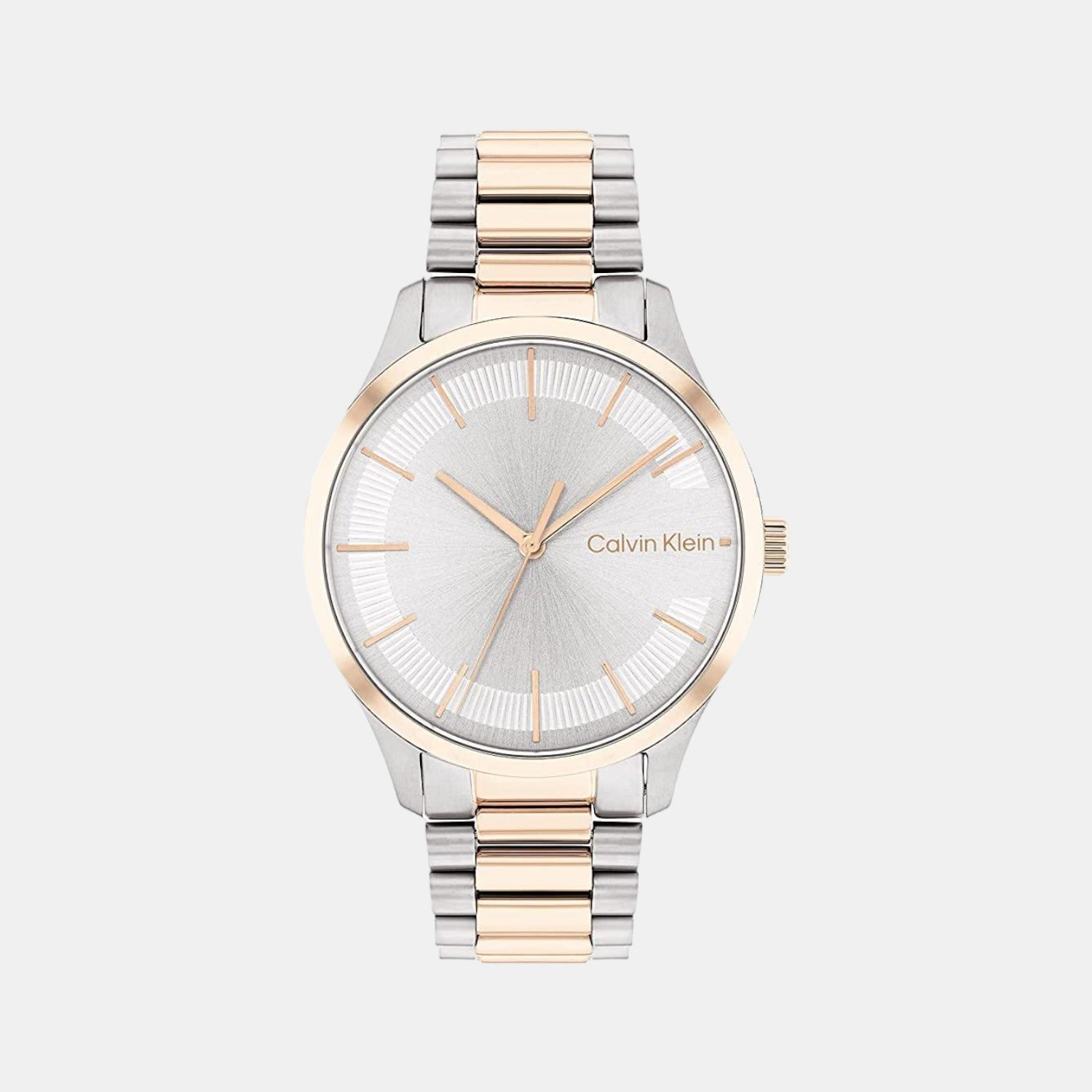 Calvin Klein Ck Iconic Unisex Quartz Silver Dial Analog Stainless Steel Watch 25200044
