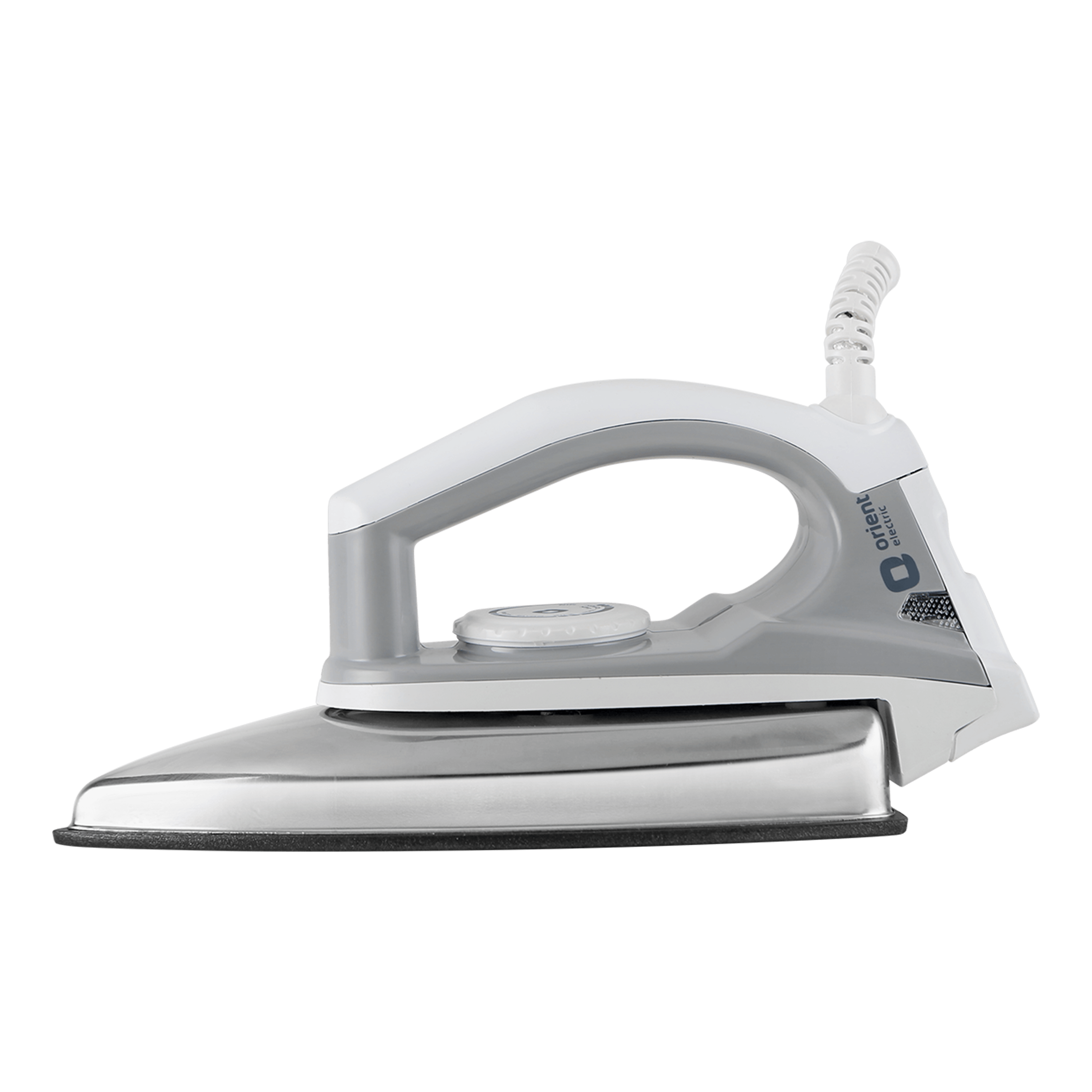 orientelectric Enduro Non-stick Dry Iron for Clothes (Grey-White)