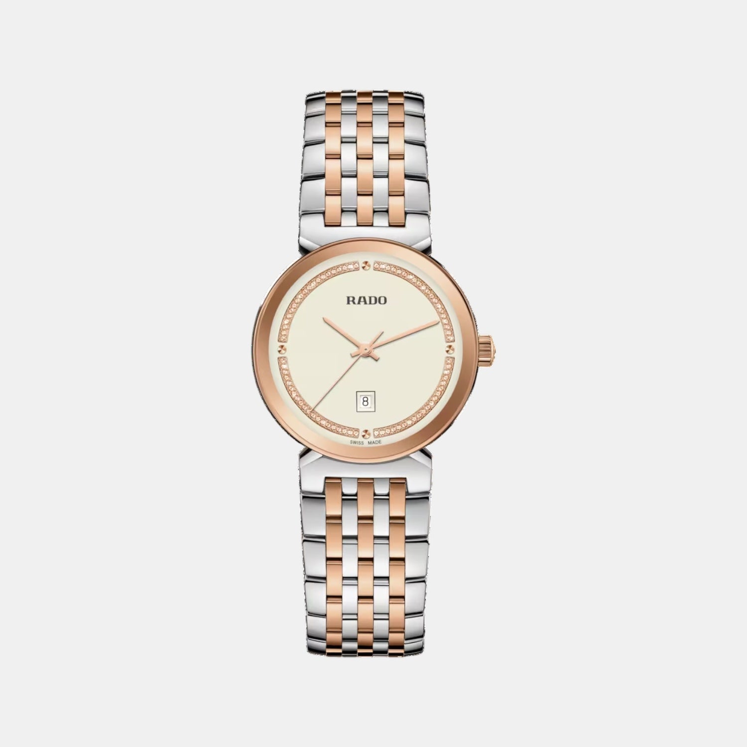 Rado Florence Women Quartz Champagne Dial Analog Stainless Steel Watch R48913403