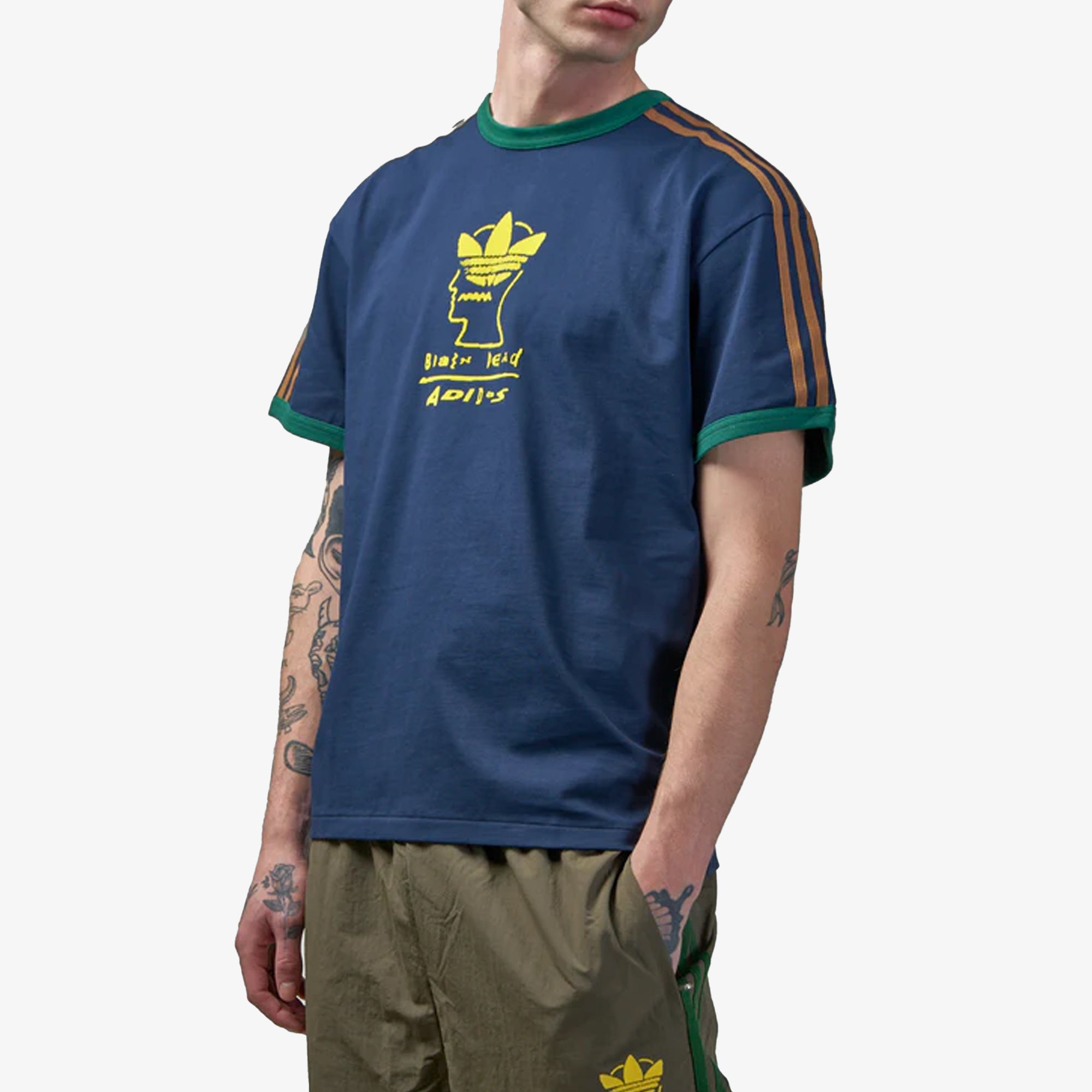 Adidas Originals | Brain Dead Tee { Collegiate Navy - view 6