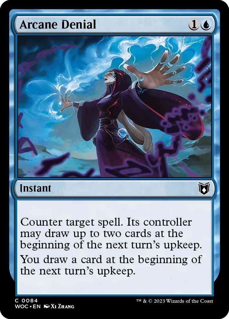 Arcane denial 84 – Magic Arcane Denial [84] [Wilds of Eldraine: Commander] [Non-Foil]