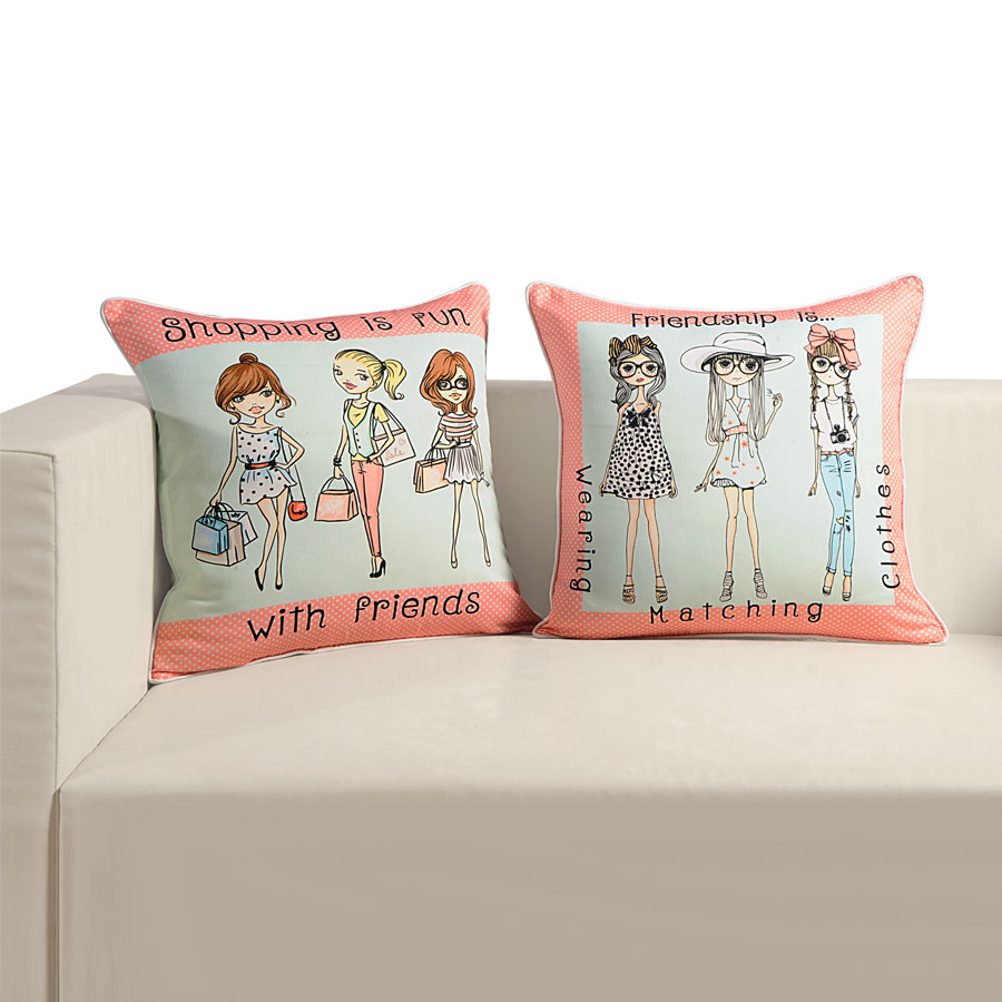 Swayam India Fashion Girl Cushion Covers-kcc- 211 - view 2