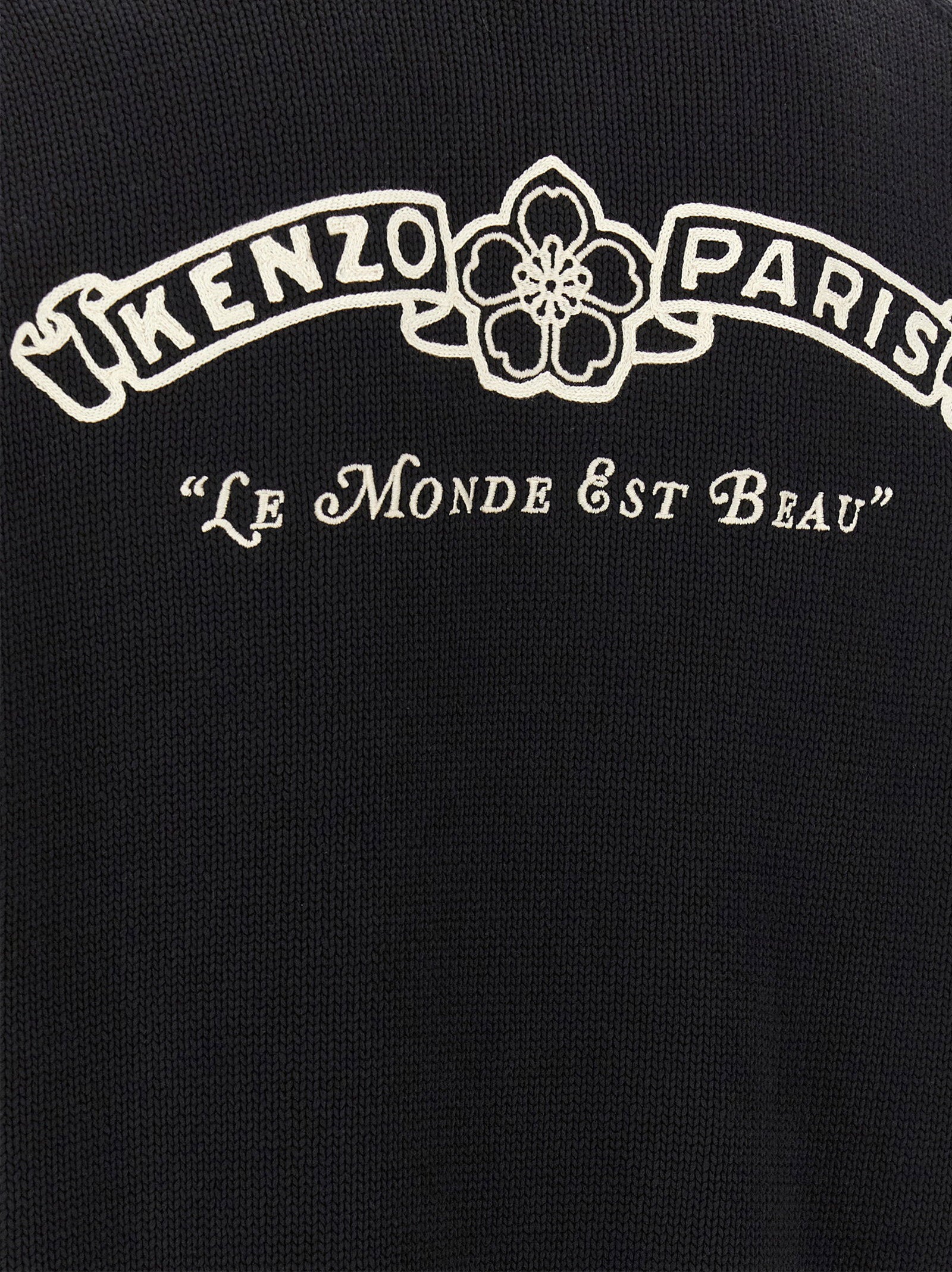 Kenzo Paris Emblem Cardigan – 100% cotton - view 4