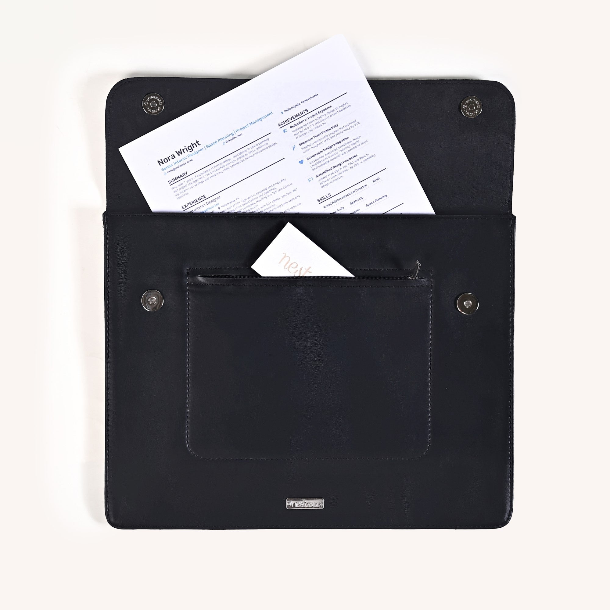 Nestasia Multipurpose A4 Size Document Organiser With Back Pocket - view 3