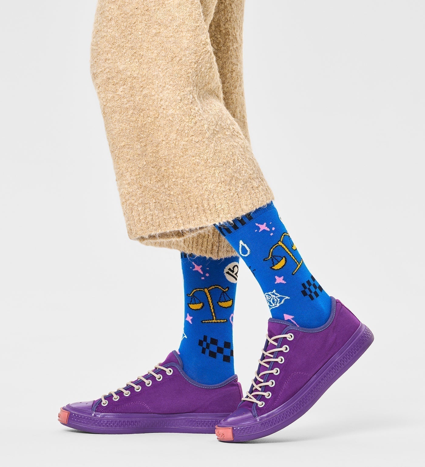 Happy Socks Unisex Libra Crew Length Socks for Women and Men - view 3