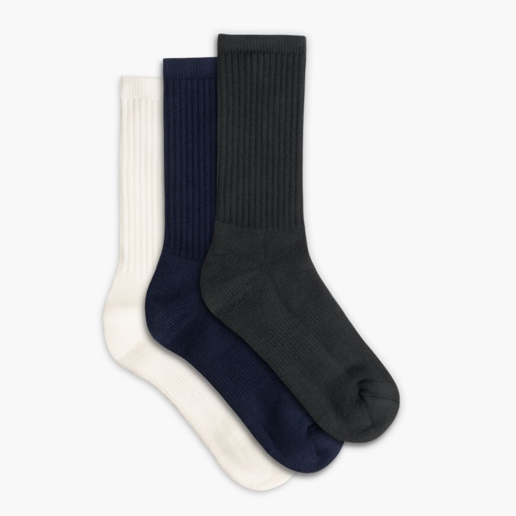 Thursday Boots - Accessories Men's Cotton Crew Sock | Essential Neutrals (3-Pack)