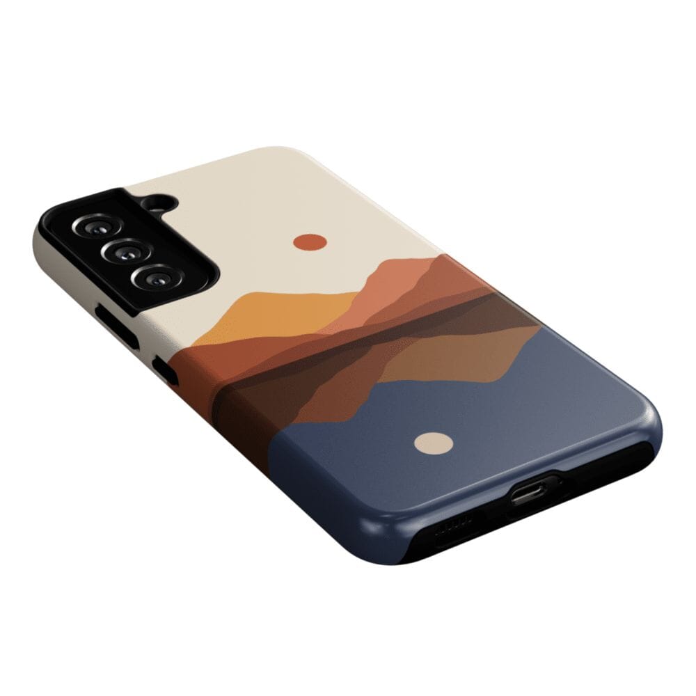 Casetry Opposites Attract | Day & Night Colorblock Mountains Samsung Case - view 11