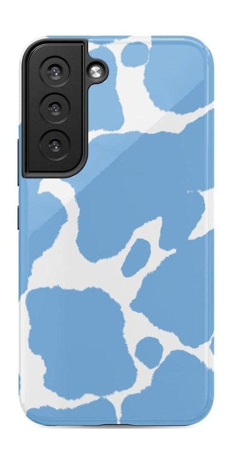 Casetry Current MOOd | Light Blue Cow Print Samsung Case - view 6