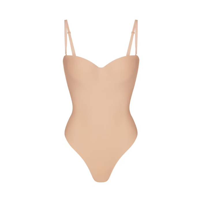 HYPE ELIXIR Skims Body Underwire Thong Bodysuit Clay