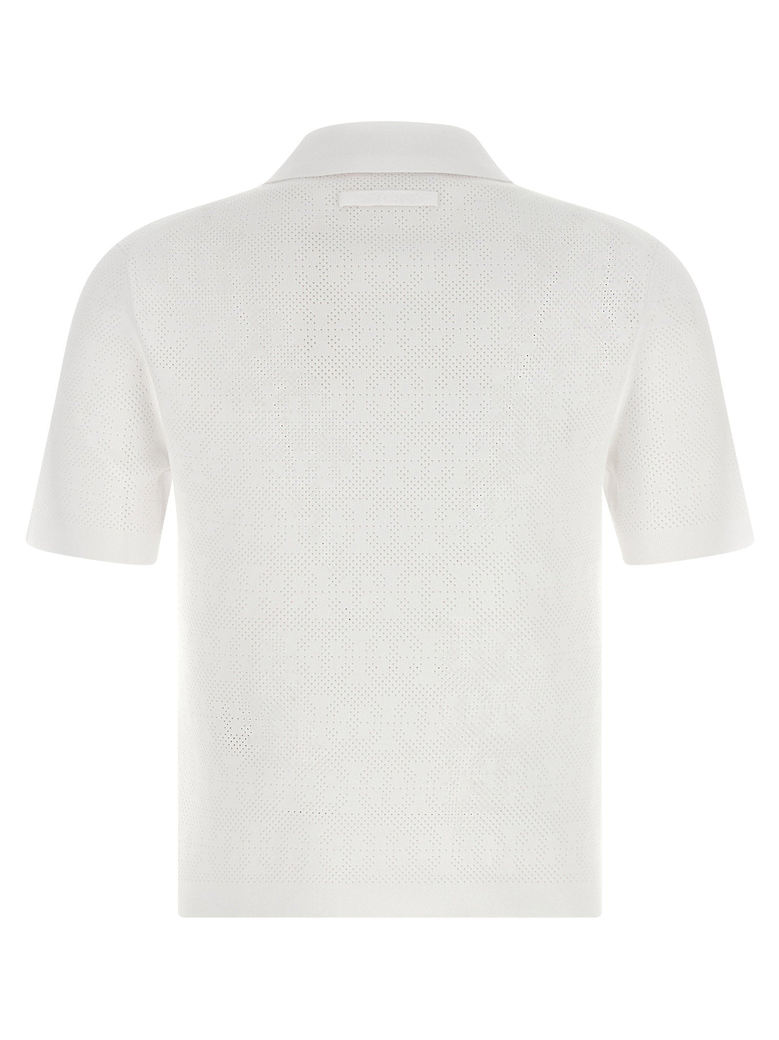 Tory Burch Pointelle Viscose Polo Shirt - view 2