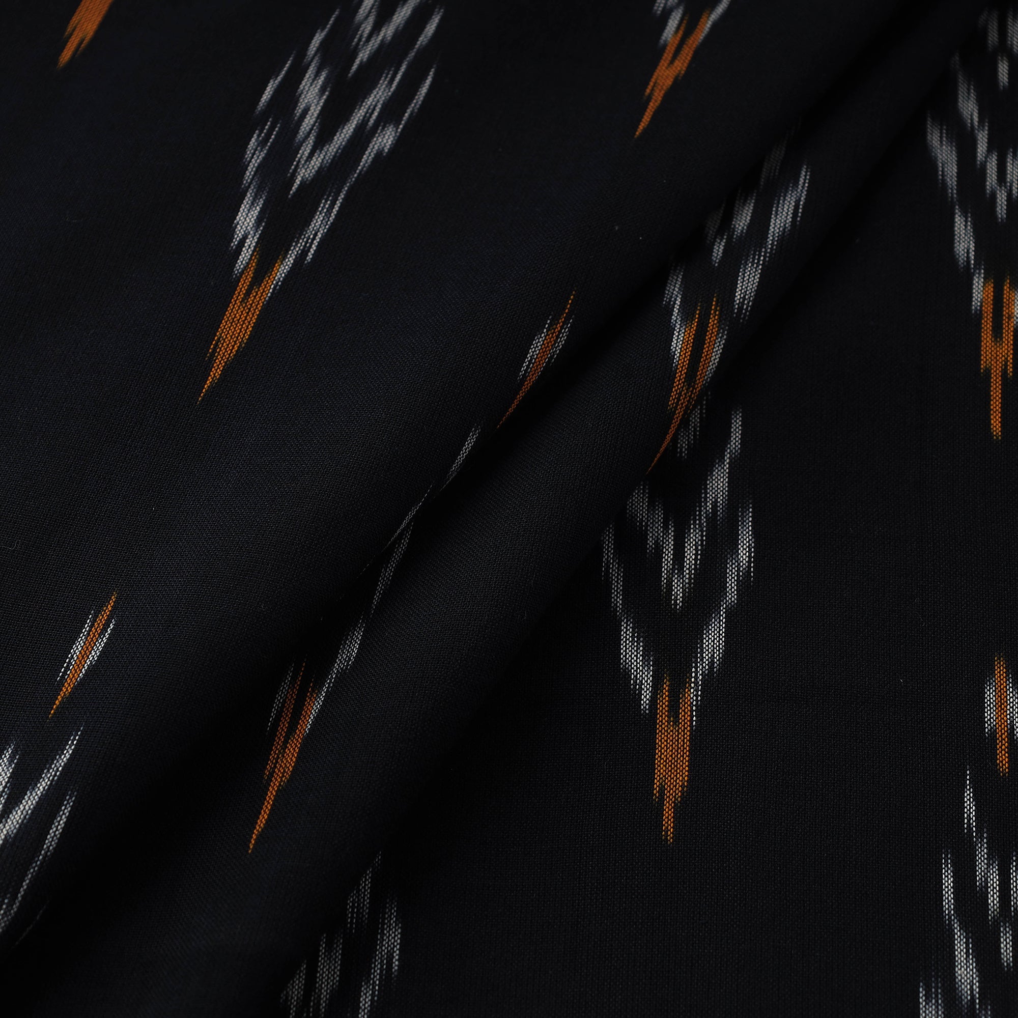 SOUTH KARGHA Black - Handloom Cotton Pochampally Ikat Fabric 16 - view 2