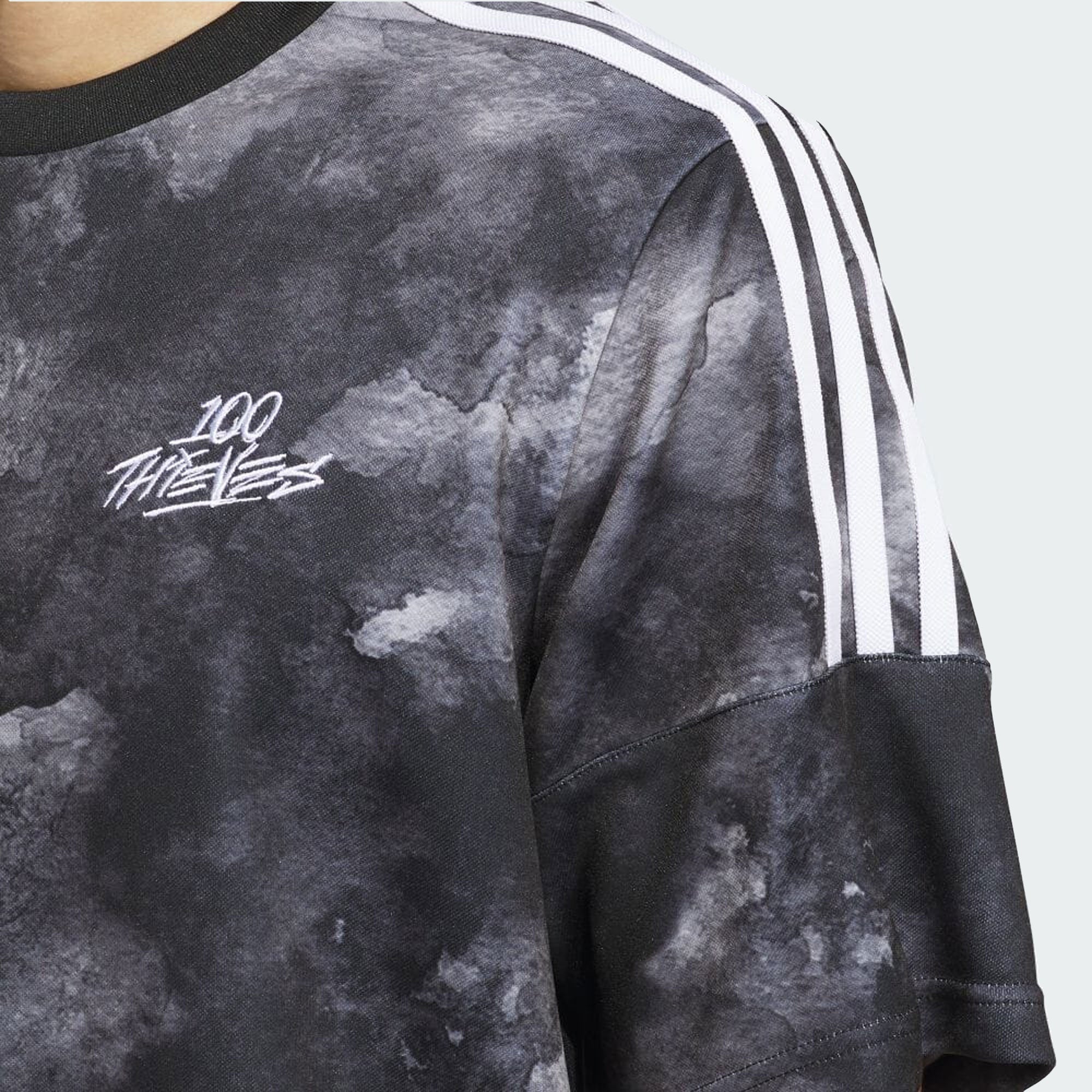 Adidas Originals | 100 THIEVES JERSEY { BLACK - view 3
