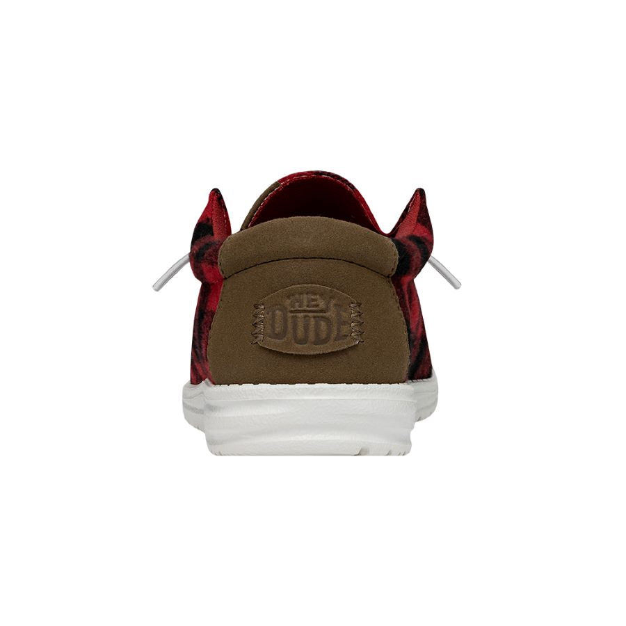 HEYDUDE shoes Wally Buffalo Plaid - Red and Black Plaid - view 5