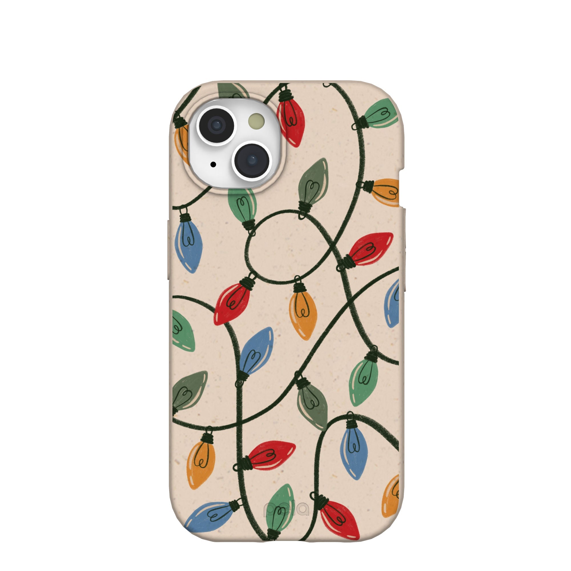 Pela Case Seashell Holiday Lights iPhone 15 Case