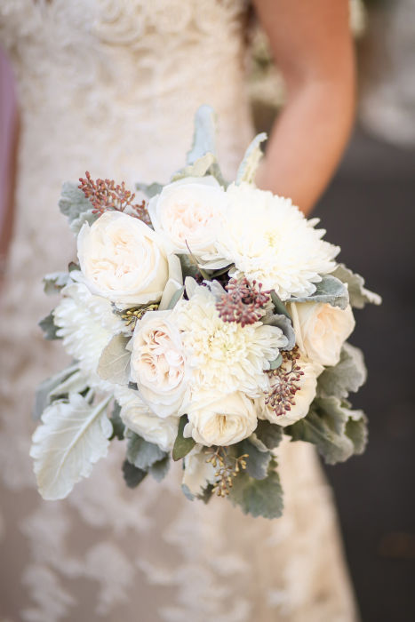 fiftyflowers.com Soft Pink and Sage Green Wedding Flowers - view 2