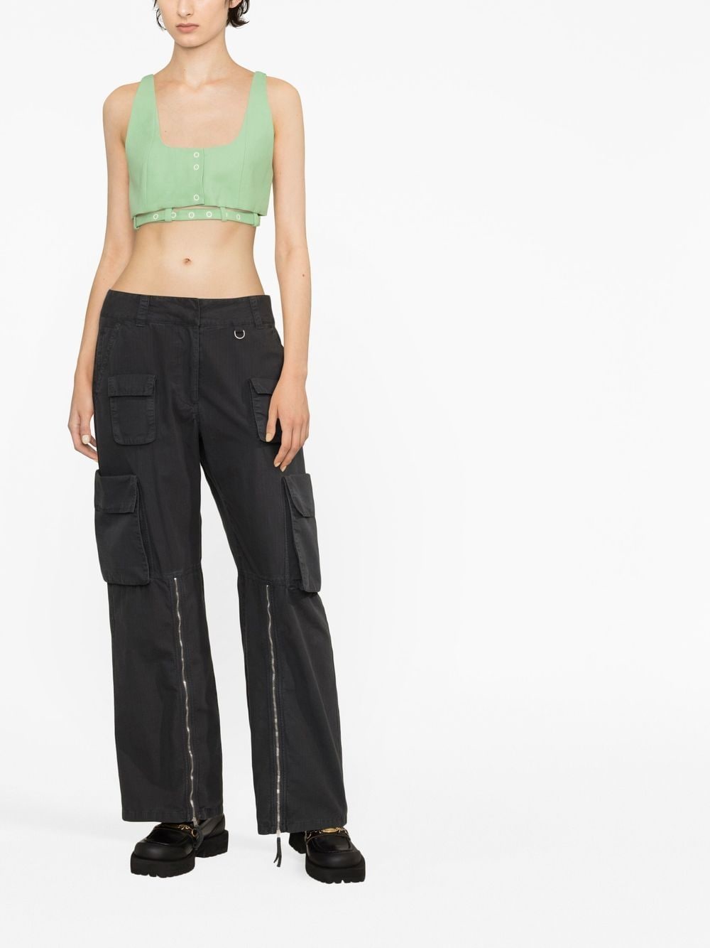 Ganni cropped tank top - view 2