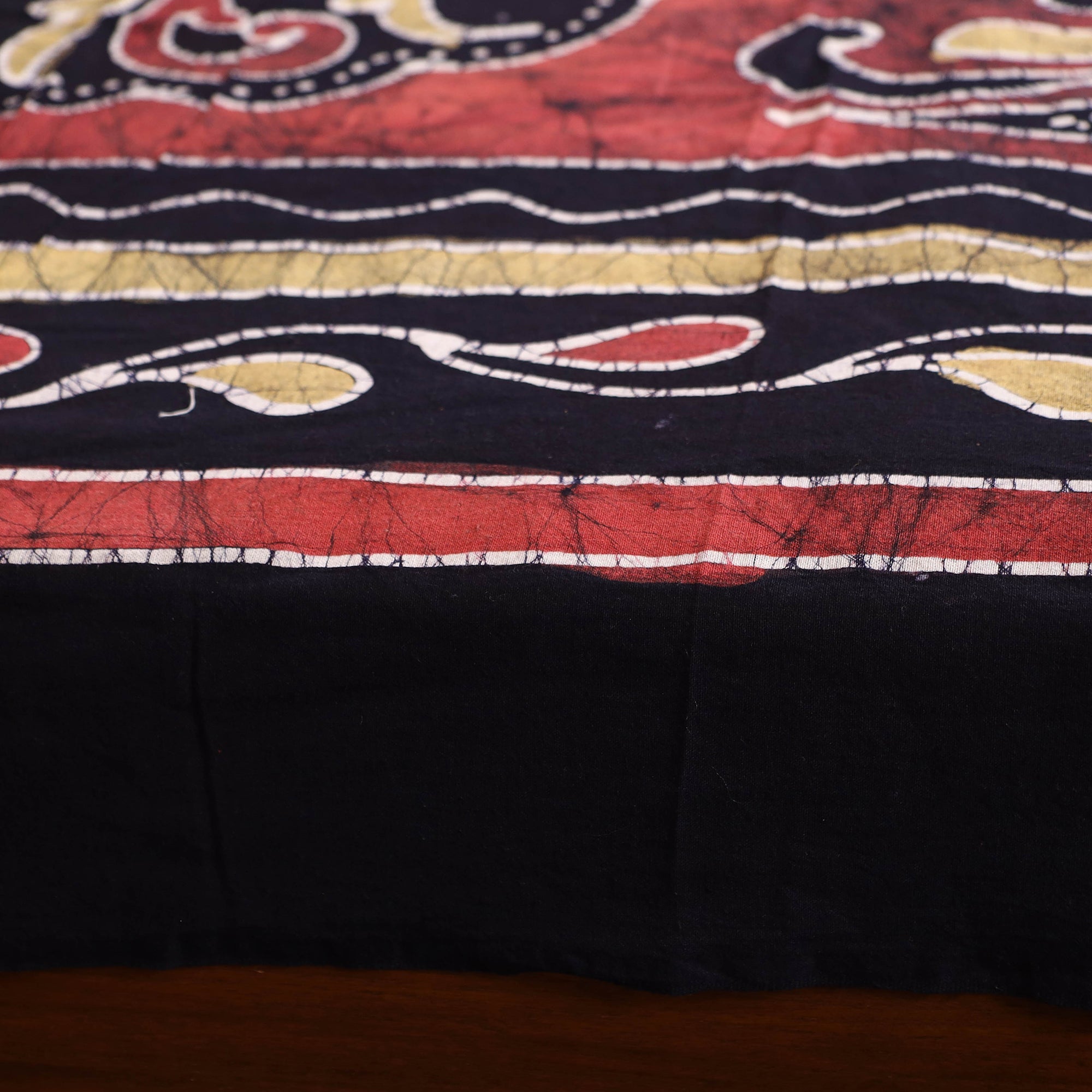 KACHCHH JI CHHAAP Black - Hand Batik Printed Cotton Single Bed Cover (96 x 59 in) 12 - view 4