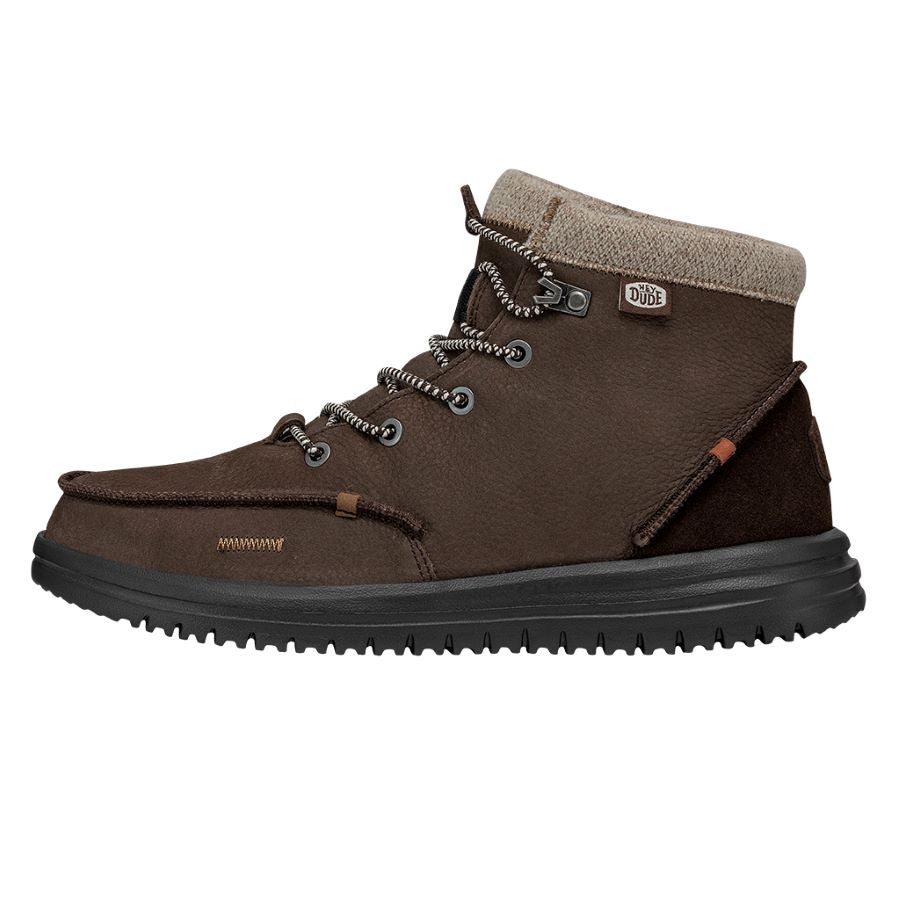 HEYDUDE shoes Bradley Leather Boot - Brown – Men's