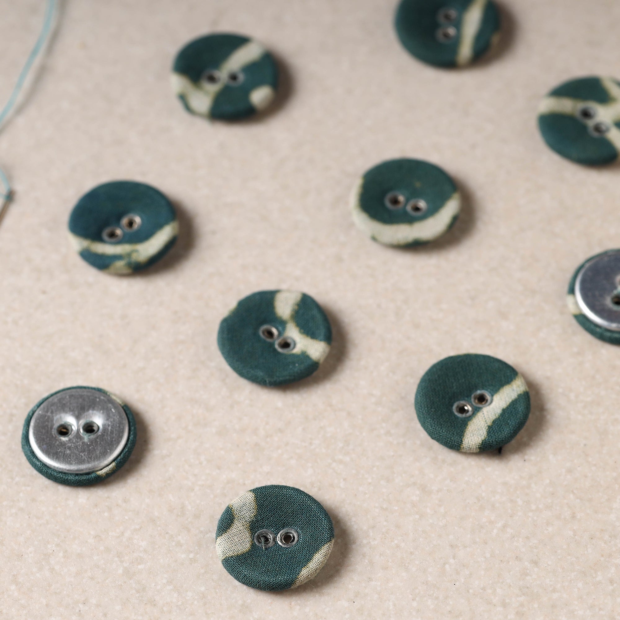 BUTTON BAAZ 1.5cm Buttonbaaz Handmade Button Medium (Set of 10) 57 - view 2