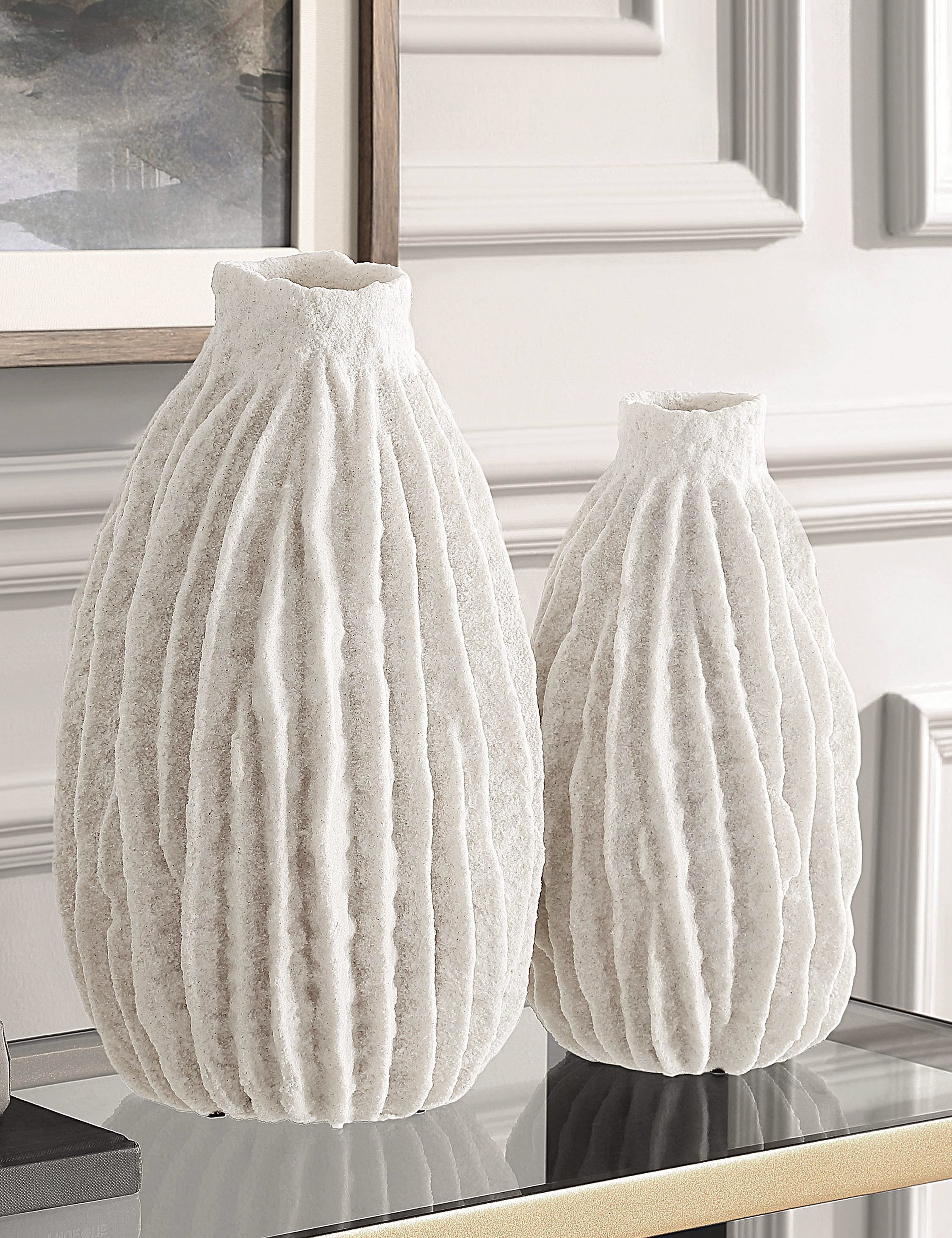 Lulu and Georgia Marielos Vases (Set of 2) – White - view 2