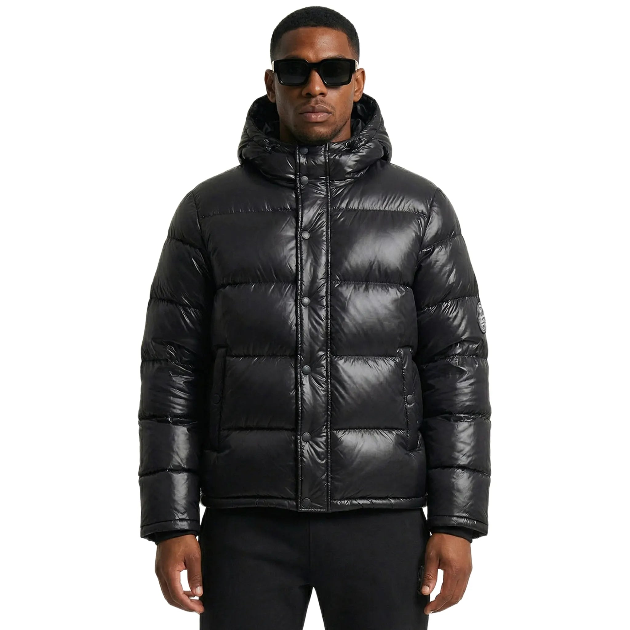 Légende Paris Lightweight Black Puffer Jacket - view 2