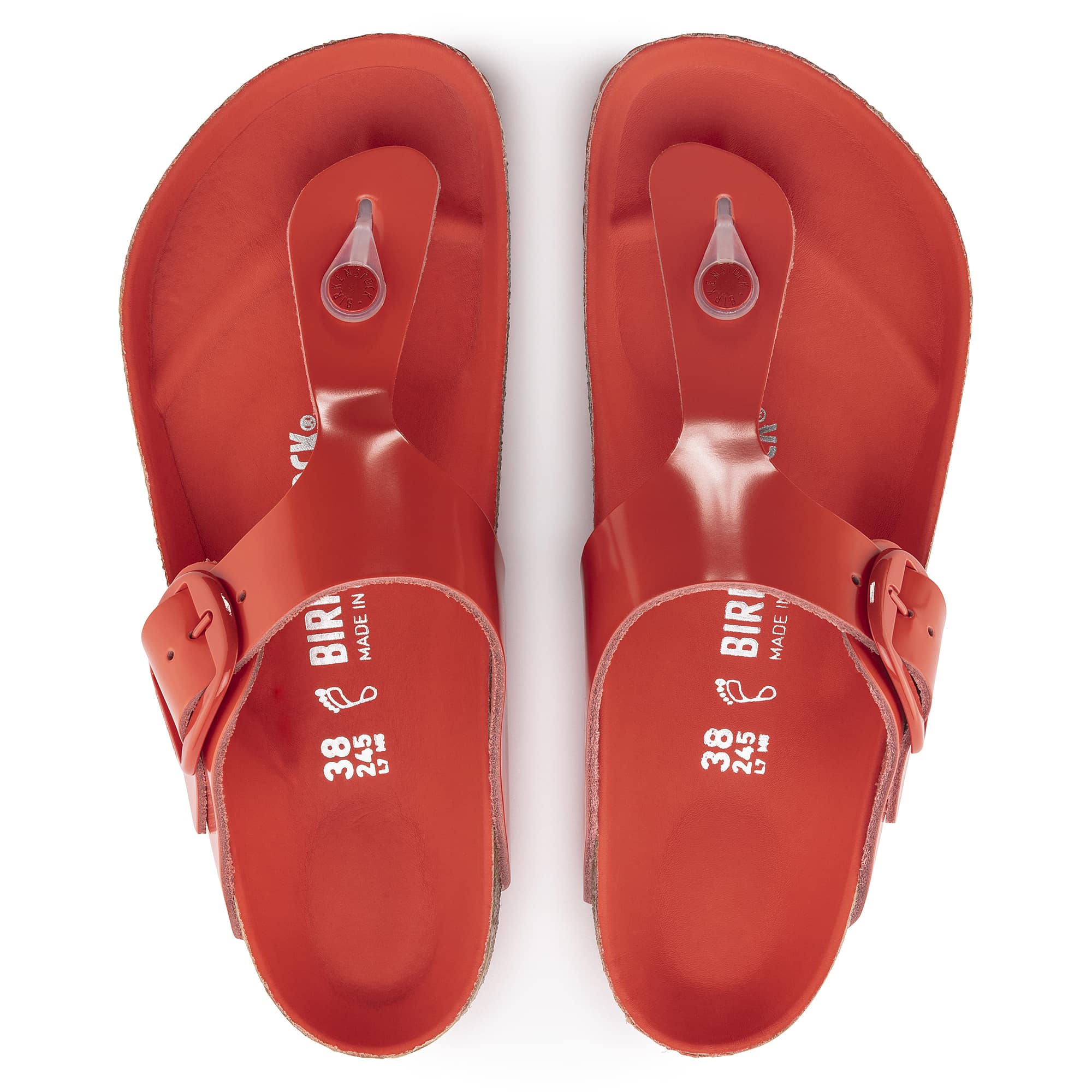 Birkenstock Gizeh Big Buckle Natural Leather Patent - view 2