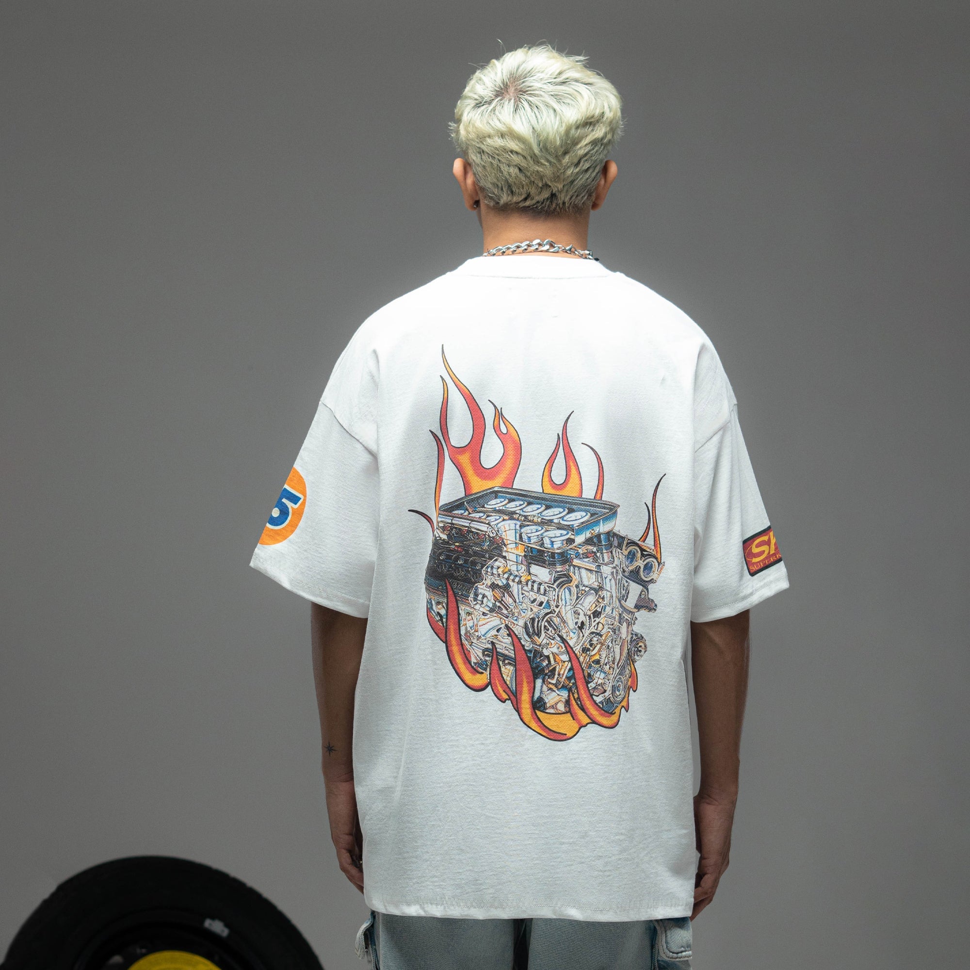 Superkicks | BUMPER STICKER TEE { OFF WHITE - view 2