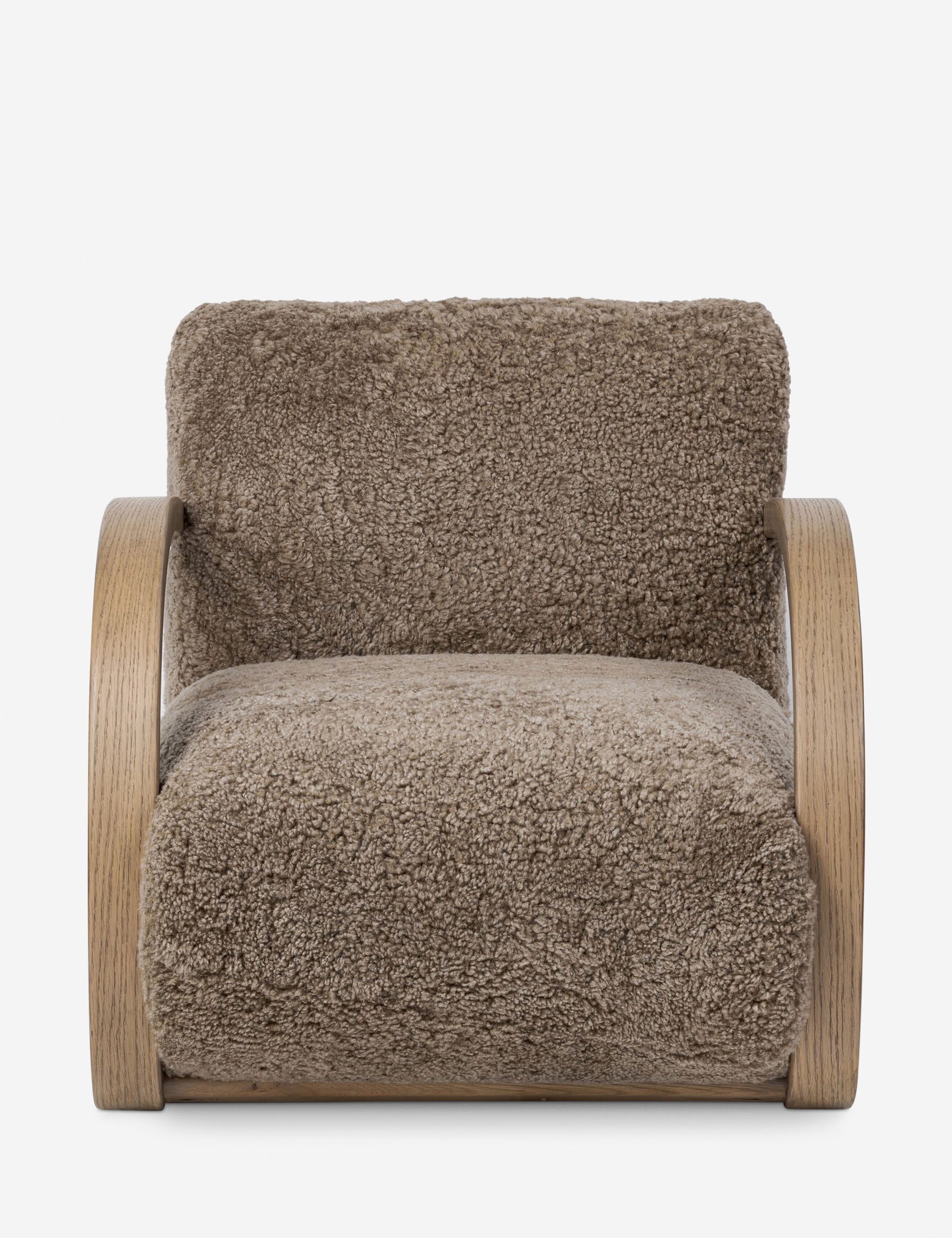 Lulu and Georgia Kisling Accent Chair – Taupe Shearling
