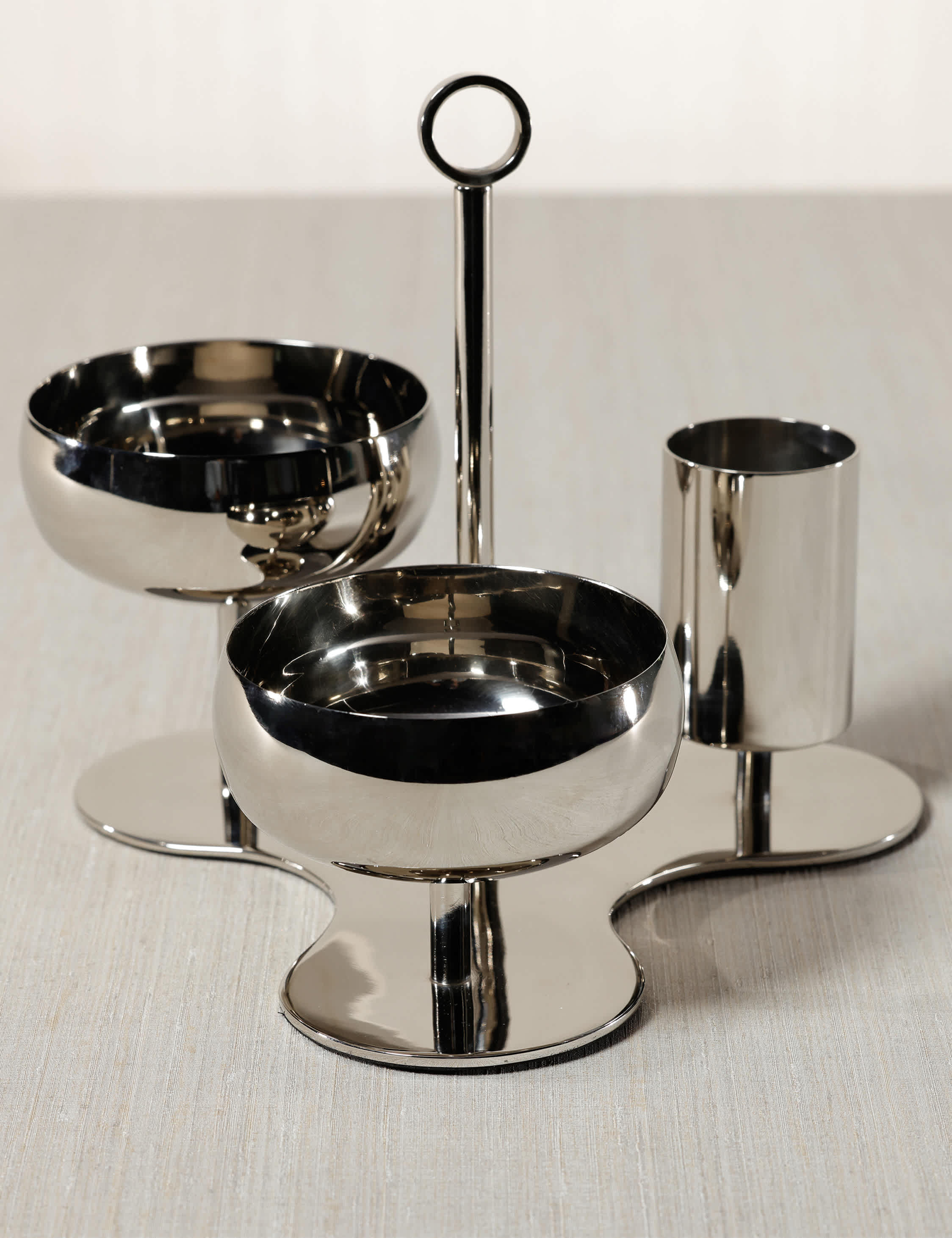Lulu and Georgia Pureza Condiment Set – Silver - view 3