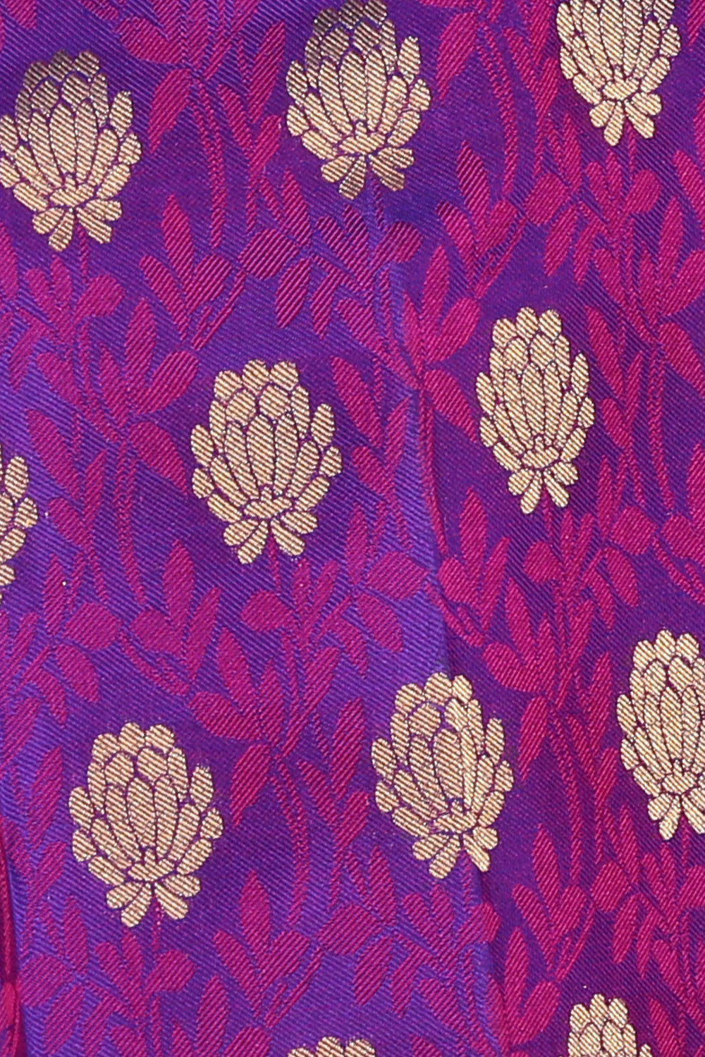 Kalanjali Gorgeous Silk Violet Saree – Women's - view 2