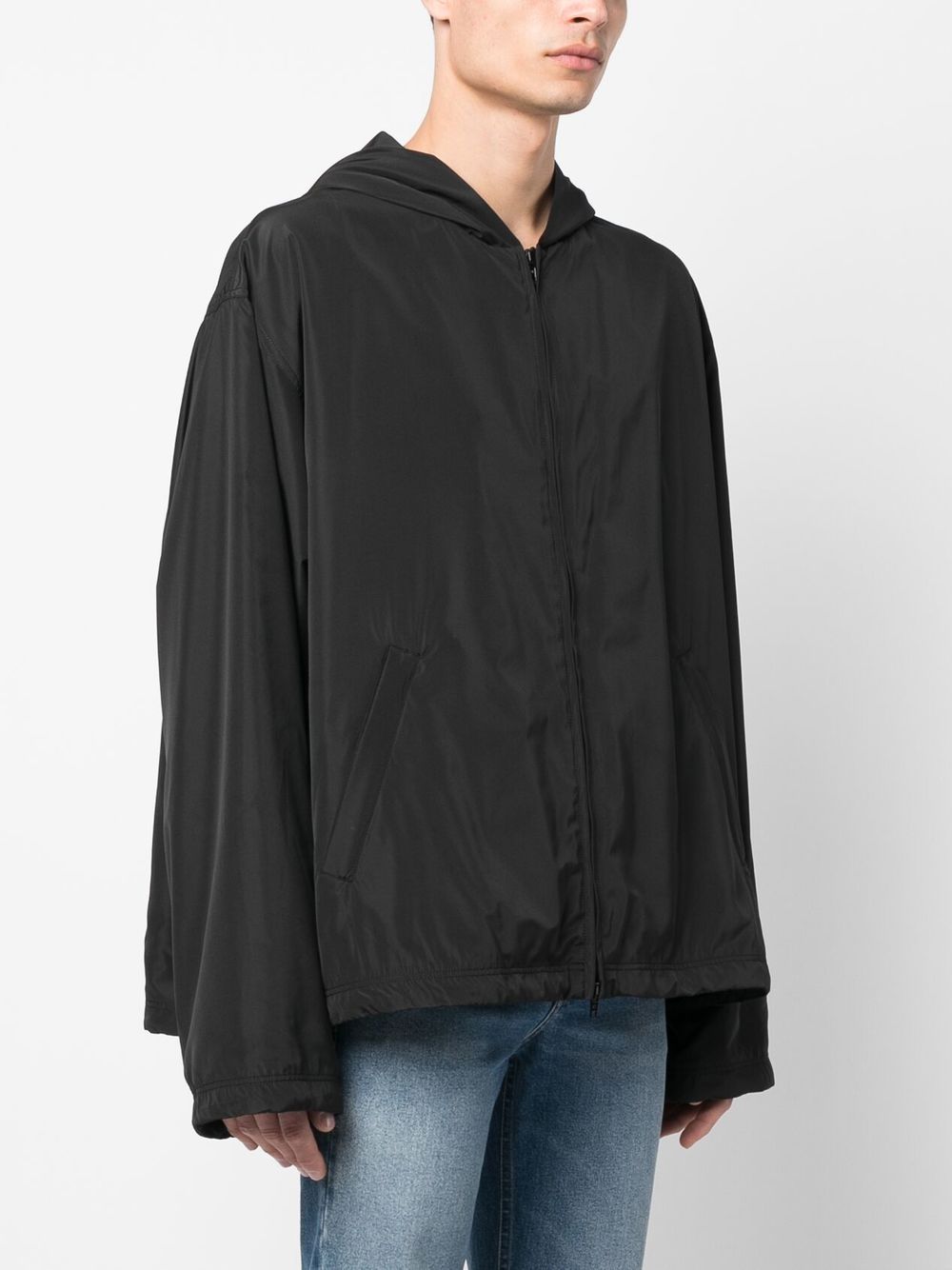 Balenciaga logo-print Hooded Windbreaker - view 5