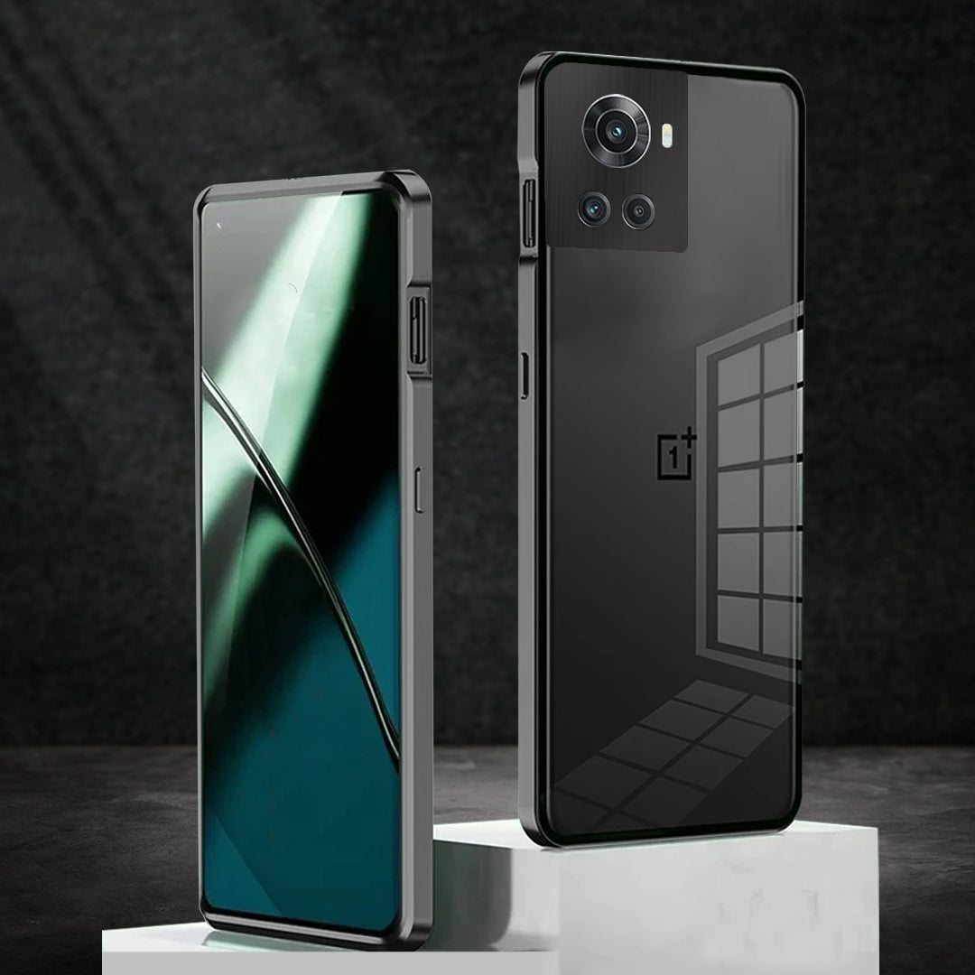 Million Cases OnePlus 10R Aluminium Alloy Metal Frame Glass Case